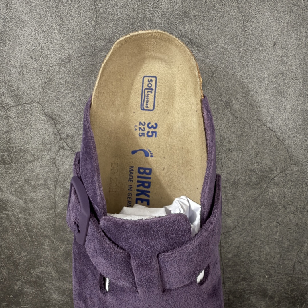 图片[8]-【H版纯原】 Birkenstock Boston 博肯/勃肯 系列上架 牛皮绒面革平底复古软木休闲鞋 配色：葡萄紫 1009543 真正软木塞大底 品质细节领先市场版本 原产品质 采用质地柔软进口牛皮绒面革 无刺鼻异味 中底搭载缓震软木橡胶 进口头层牛皮 原版开模/版型/材质/细节遵循ZP工艺！ 市售顶级不吹文案 尺码：35-45-选品中心