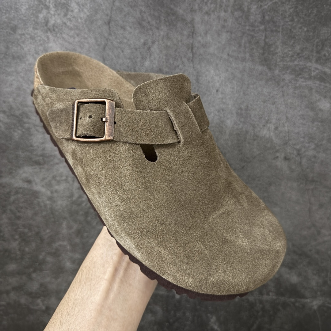图片[3]-【H版纯原】 Birkenstock Boston 博肯/勃肯 系列上架 牛皮绒面革平底复古软木休闲鞋 配色：羚羊棕 1009543 真正软木塞大底 品质细节领先市场版本 原产品质 采用质地柔软进口牛皮绒面革 无刺鼻异味 中底搭载缓震软木橡胶 进口头层牛皮 原版开模/版型/材质/细节遵循ZP工艺！ 市售顶级不吹文案 尺码：35-45-选品中心