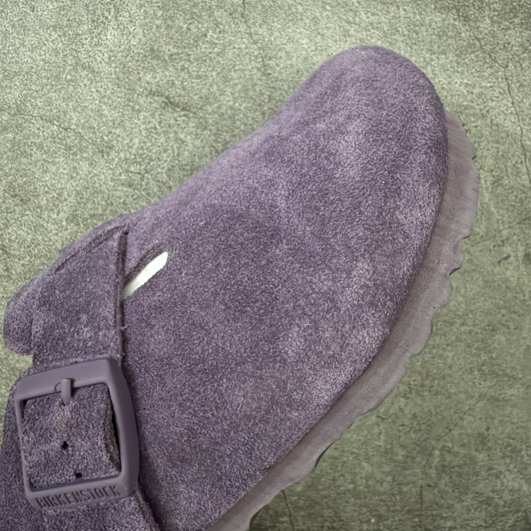 图片[6]-【H版纯原】 Birkenstock Boston 博肯/勃肯 系列上架 牛皮绒面革平底复古软木休闲鞋 配色：葡萄紫 1009543 真正软木塞大底 品质细节领先市场版本 原产品质 采用质地柔软进口牛皮绒面革 无刺鼻异味 中底搭载缓震软木橡胶 进口头层牛皮 原版开模/版型/材质/细节遵循ZP工艺！ 市售顶级不吹文案 尺码：35-45-选品中心