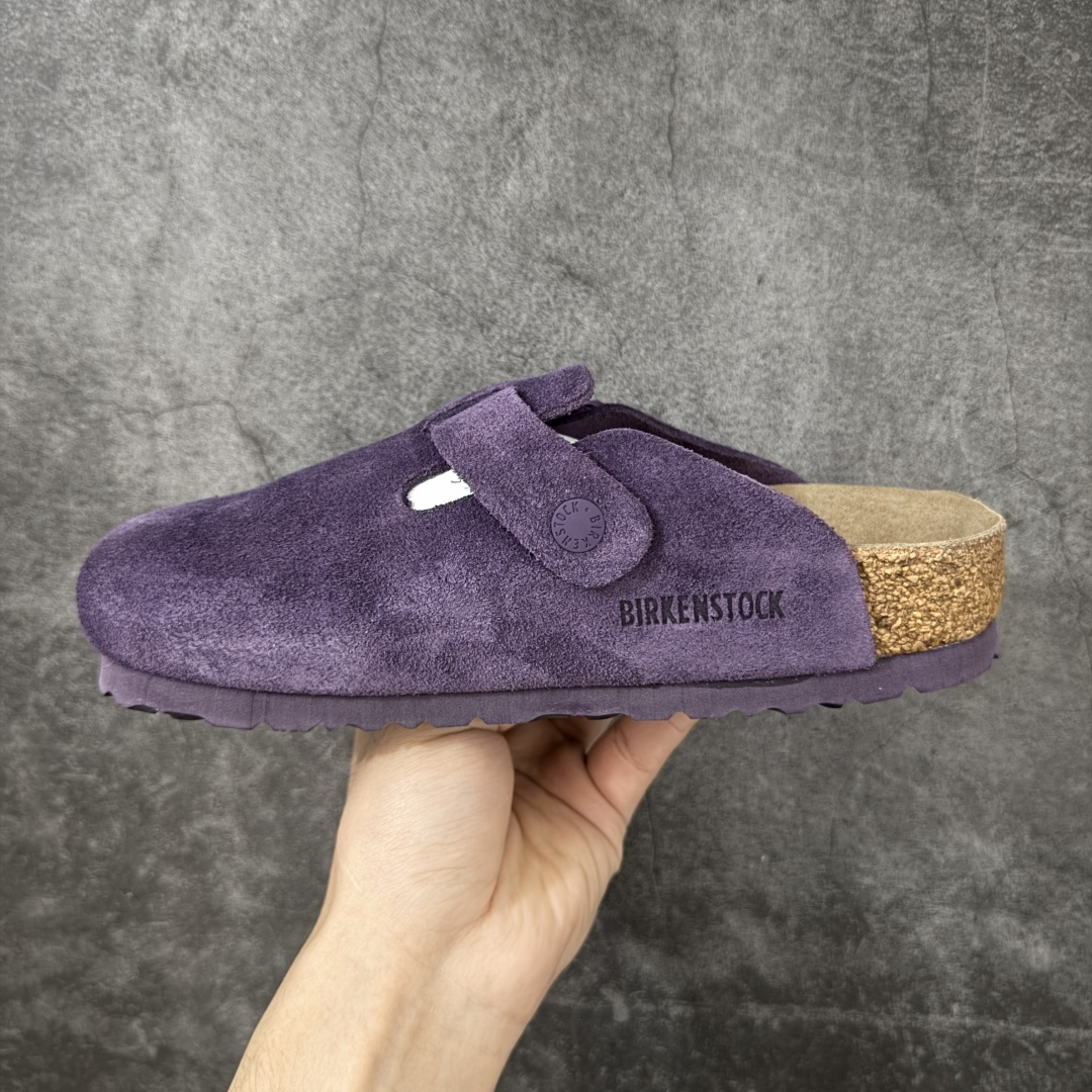 图片[2]-【H版纯原】 Birkenstock Boston 博肯/勃肯 系列上架 牛皮绒面革平底复古软木休闲鞋 配色：葡萄紫 1009543 真正软木塞大底 品质细节领先市场版本 原产品质 采用质地柔软进口牛皮绒面革 无刺鼻异味 中底搭载缓震软木橡胶 进口头层牛皮 原版开模/版型/材质/细节遵循ZP工艺！ 市售顶级不吹文案 尺码：35-45-选品中心