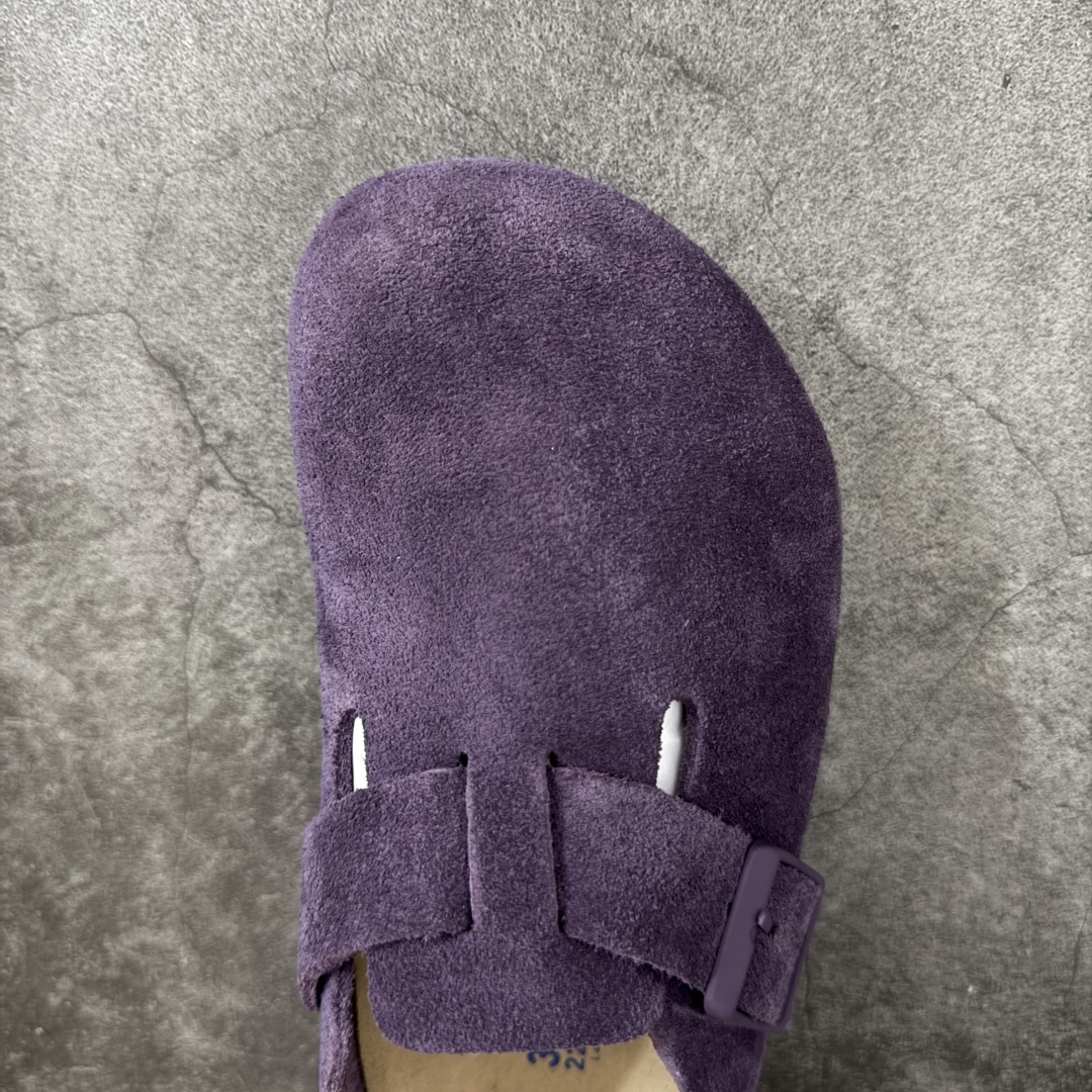 图片[5]-【H版纯原】 Birkenstock Boston 博肯/勃肯 系列上架 牛皮绒面革平底复古软木休闲鞋 配色：葡萄紫 1009543 真正软木塞大底 品质细节领先市场版本 原产品质 采用质地柔软进口牛皮绒面革 无刺鼻异味 中底搭载缓震软木橡胶 进口头层牛皮 原版开模/版型/材质/细节遵循ZP工艺！ 市售顶级不吹文案 尺码：35-45-选品中心