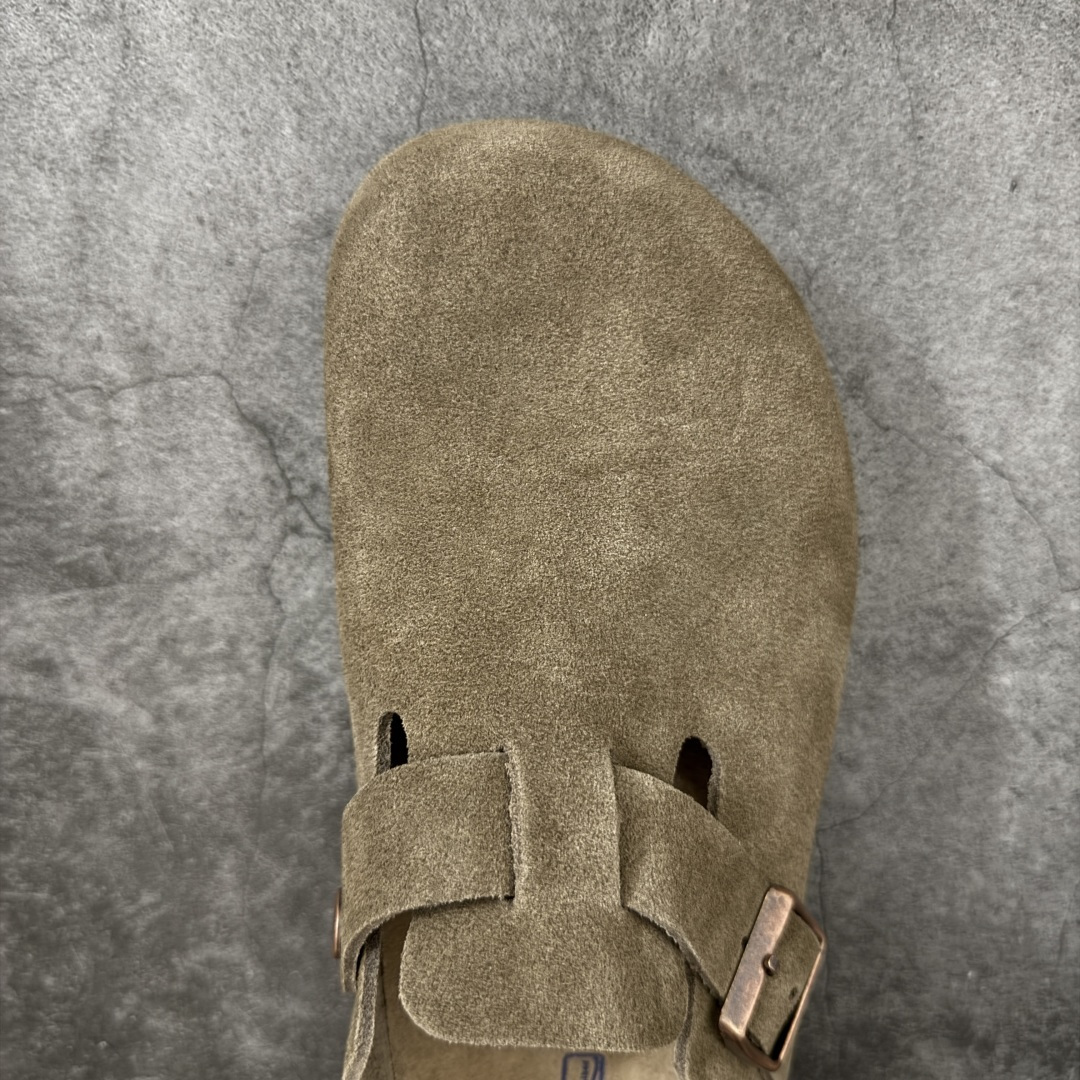 图片[5]-【H版纯原】 Birkenstock Boston 博肯/勃肯 系列上架 牛皮绒面革平底复古软木休闲鞋 配色：羚羊棕 1009543 真正软木塞大底 品质细节领先市场版本 原产品质 采用质地柔软进口牛皮绒面革 无刺鼻异味 中底搭载缓震软木橡胶 进口头层牛皮 原版开模/版型/材质/细节遵循ZP工艺！ 市售顶级不吹文案 尺码：35-45-选品中心
