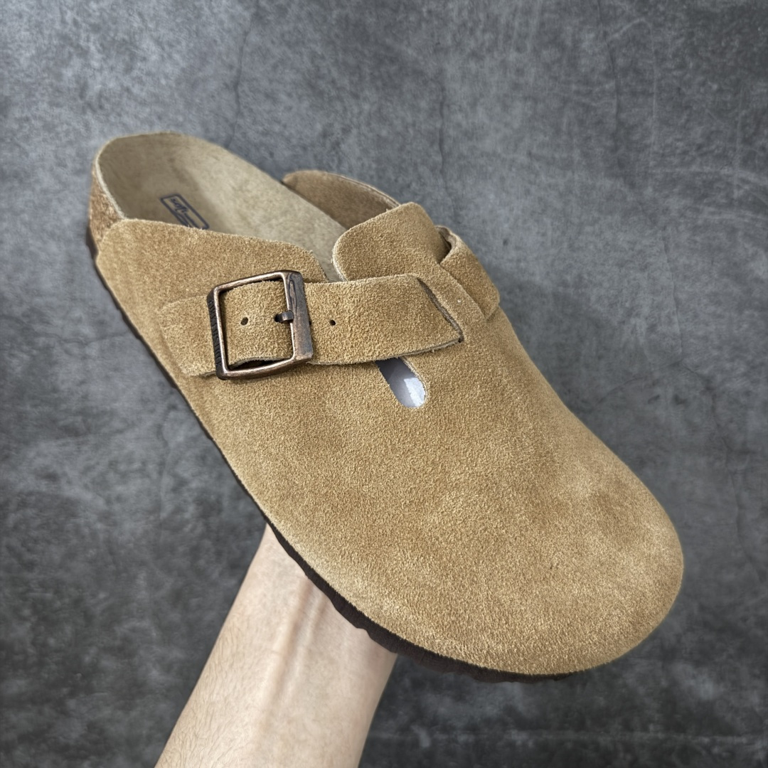 图片[3]-【H版纯原】 Birkenstock Boston 博肯/勃肯 系列上架 牛皮绒面革平底复古软木休闲鞋 配色：栗色 1009543 真正软木塞大底 品质细节领先市场版本 原产品质 采用质地柔软进口牛皮绒面革 无刺鼻异味 中底搭载缓震软木橡胶 进口头层牛皮 原版开模/版型/材质/细节遵循ZP工艺！ 市售顶级不吹文案 尺码：35-45-选品中心