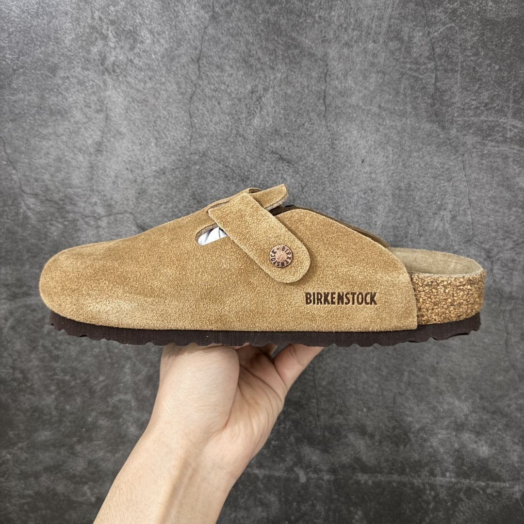 图片[2]-【H版纯原】 Birkenstock Boston 博肯/勃肯 系列上架 牛皮绒面革平底复古软木休闲鞋 配色：栗色 1009543 真正软木塞大底 品质细节领先市场版本 原产品质 采用质地柔软进口牛皮绒面革 无刺鼻异味 中底搭载缓震软木橡胶 进口头层牛皮 原版开模/版型/材质/细节遵循ZP工艺！ 市售顶级不吹文案 尺码：35-45-选品中心