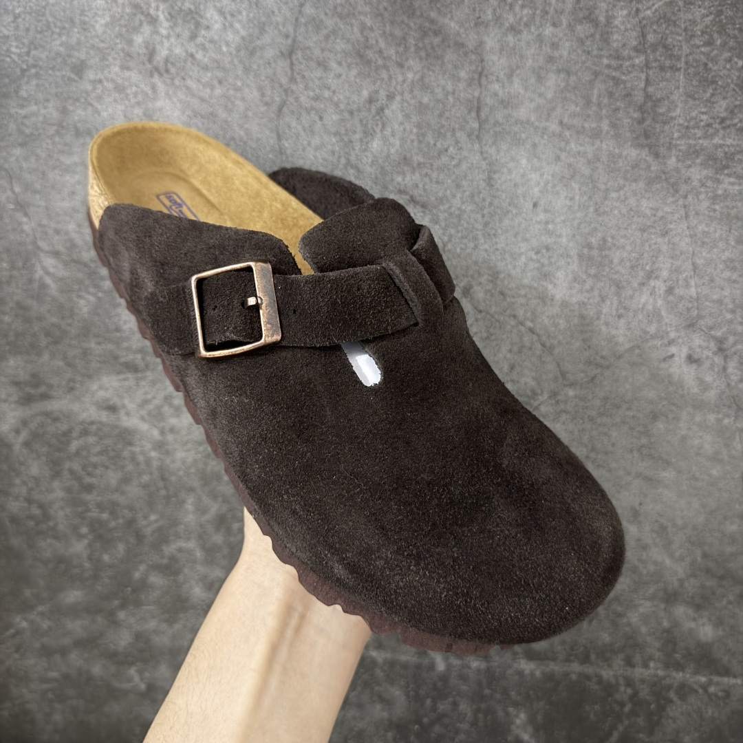 图片[3]-【H版纯原】 Birkenstock Boston 博肯/勃肯 系列上架 牛皮绒面革平底复古软木休闲鞋 配色：巧色 1009543 真正软木塞大底 品质细节领先市场版本 原产品质 采用质地柔软进口牛皮绒面革 无刺鼻异味 中底搭载缓震软木橡胶 进口头层牛皮 原版开模/版型/材质/细节遵循ZP工艺！ 市售顶级不吹文案 尺码：35-45-选品中心