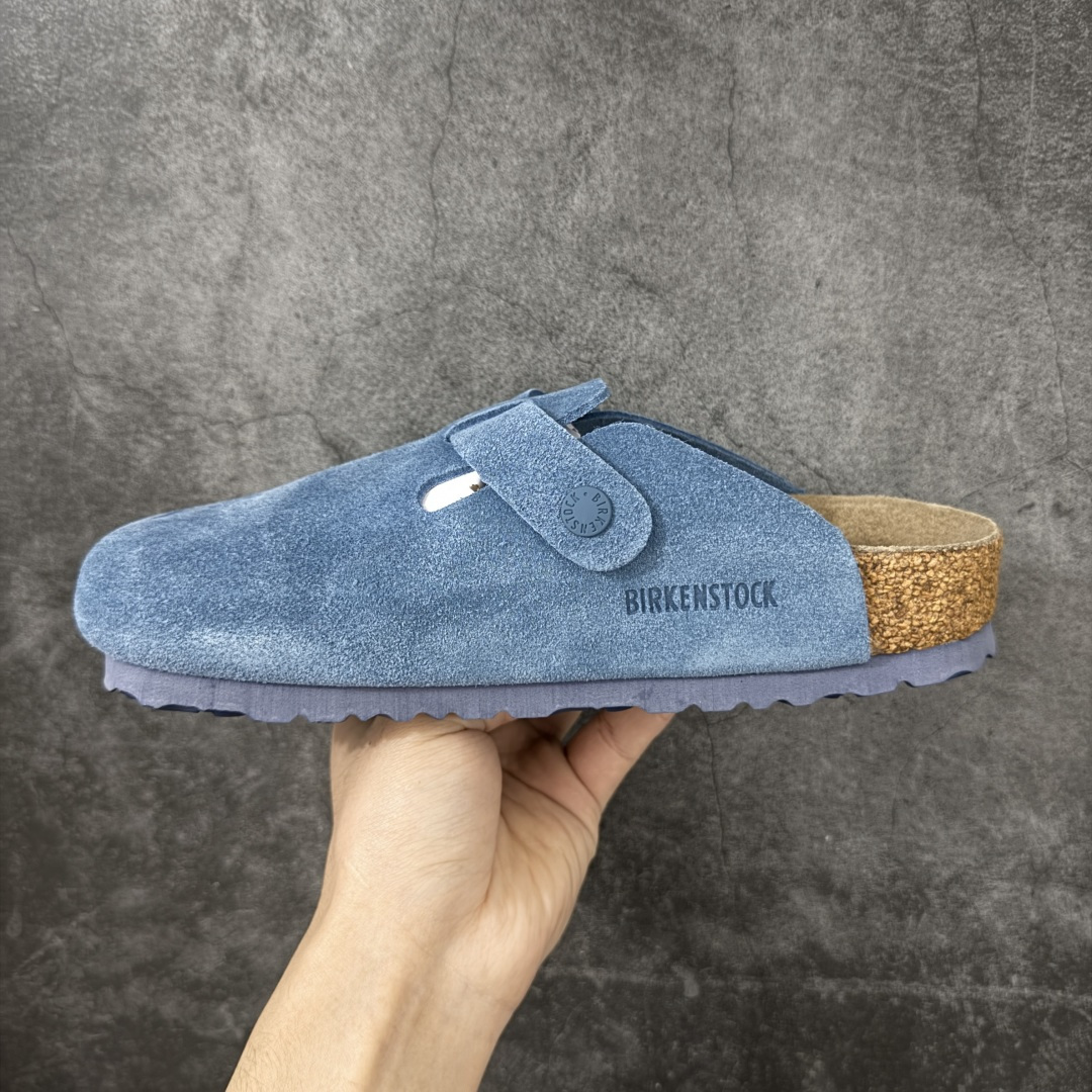 图片[2]-【H版纯原】 Birkenstock Boston 博肯/勃肯 系列上架 牛皮绒面革平底复古软木休闲鞋 配色：原力蓝 1009543 真正软木塞大底 品质细节领先市场版本 原产品质 采用质地柔软进口牛皮绒面革 无刺鼻异味 中底搭载缓震软木橡胶 进口头层牛皮 原版开模/版型/材质/细节遵循ZP工艺！ 市售顶级不吹文案 尺码：35-45-选品中心