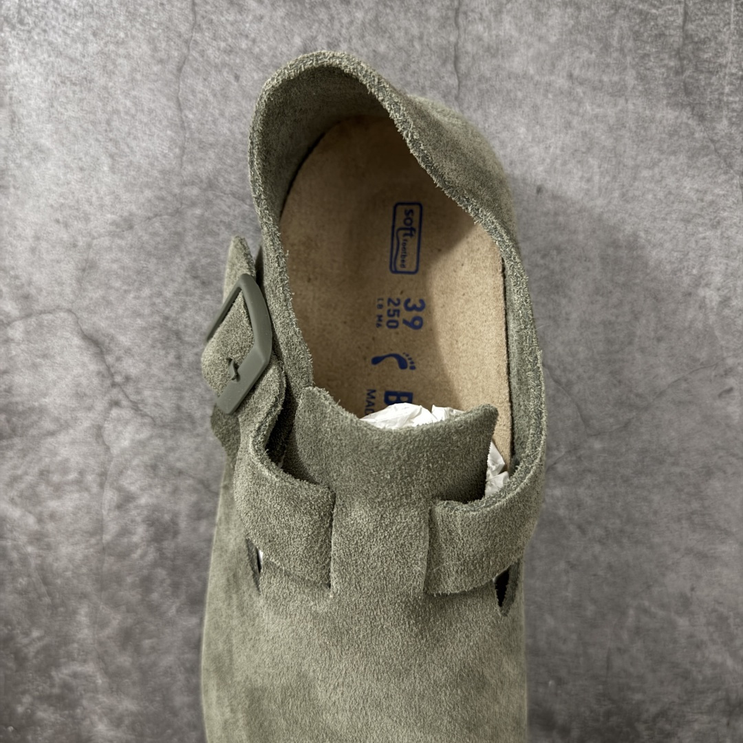 图片[8]-【H版纯原】 Birkenstock Boston 博肯/勃肯 系列上架 牛皮绒面革平底复古软木休闲鞋 全包 配色：橄榄绿 1013309 真正软木塞大底 品质细节领先市场版本 原产品质 采用质地柔软进口牛皮绒面革 无刺鼻异味 中底搭载缓震软木橡胶 进口头层牛皮 原版开模/版型/材质/细节遵循ZP工艺！ 市售顶级不吹文案 尺码：35-45-选品中心