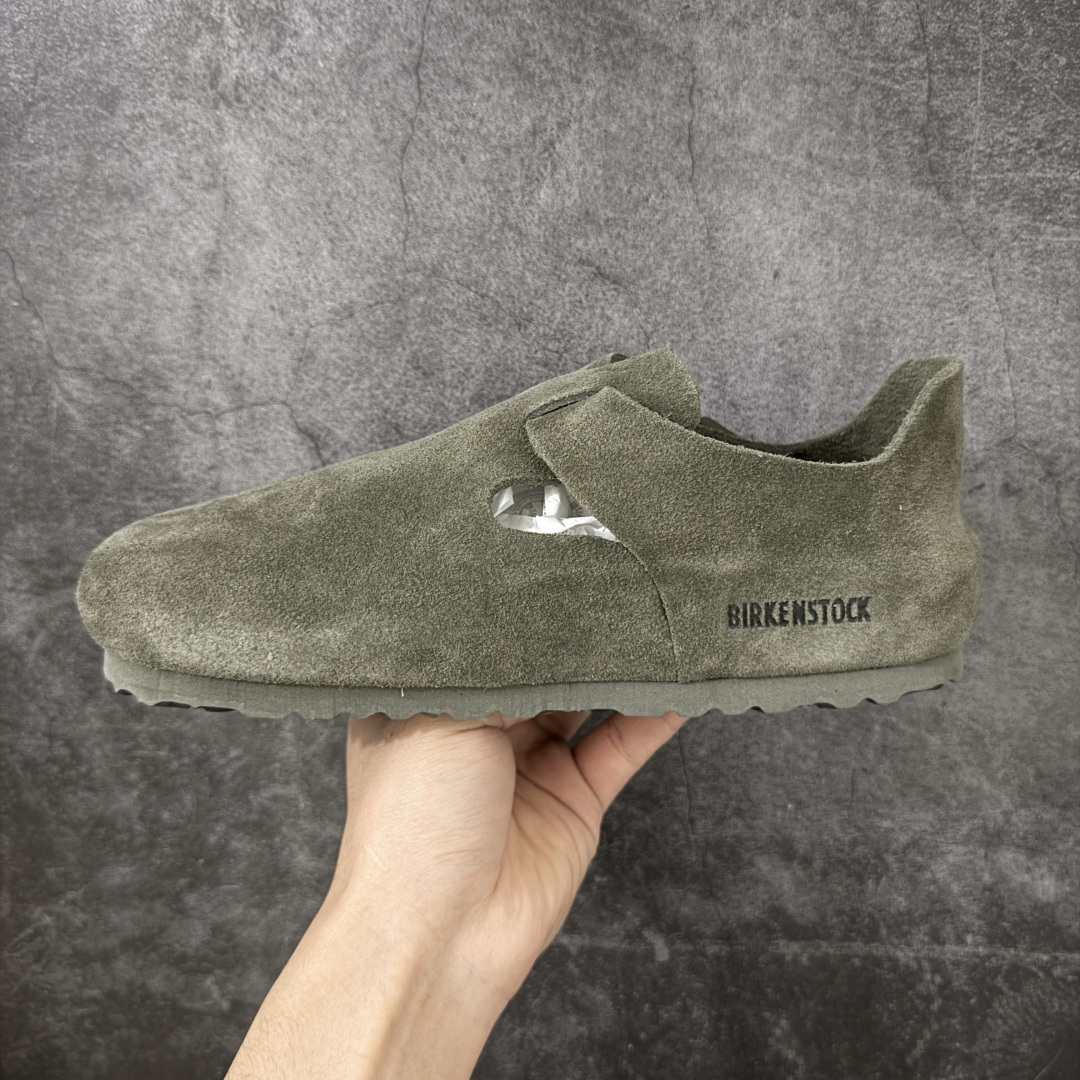 图片[2]-【H版纯原】 Birkenstock Boston 博肯/勃肯 系列上架 牛皮绒面革平底复古软木休闲鞋 全包 配色：橄榄绿 1013309 真正软木塞大底 品质细节领先市场版本 原产品质 采用质地柔软进口牛皮绒面革 无刺鼻异味 中底搭载缓震软木橡胶 进口头层牛皮 原版开模/版型/材质/细节遵循ZP工艺！ 市售顶级不吹文案 尺码：35-45-选品中心