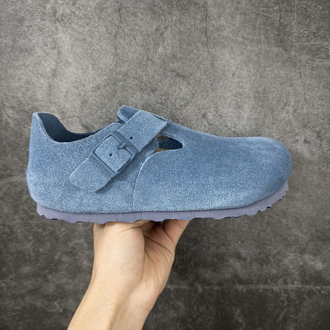 【H版纯原】 Birkenstock Boston 博肯/勃肯 系列上架 牛皮绒面革平底复古软木休闲鞋 全包 配色：原力蓝 1013309 真正软木塞大底 品质细节领先市场版本 原产品质 采用质地柔软进口牛皮绒面革 无刺鼻异味 中底搭载缓震软木橡胶 进口头层牛皮 原版开模/版型/材质/细节遵循ZP工艺！ 市售顶级不吹文案 尺码：35-45-选品中心