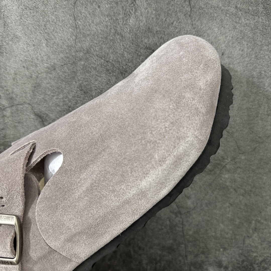 图片[6]-【H版纯原】 Birkenstock Boston 博肯/勃肯 系列上架 牛皮绒面革平底复古软木休闲鞋 全包 配色：浅紫色 1013309 真正软木塞大底 品质细节领先市场版本 原产品质 采用质地柔软进口牛皮绒面革 无刺鼻异味 中底搭载缓震软木橡胶 进口头层牛皮 原版开模/版型/材质/细节遵循ZP工艺！ 市售顶级不吹文案 尺码：35-45-选品中心