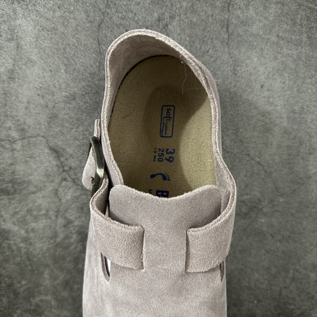 图片[8]-【H版纯原】 Birkenstock Boston 博肯/勃肯 系列上架 牛皮绒面革平底复古软木休闲鞋 全包 配色：浅紫色 1013309 真正软木塞大底 品质细节领先市场版本 原产品质 采用质地柔软进口牛皮绒面革 无刺鼻异味 中底搭载缓震软木橡胶 进口头层牛皮 原版开模/版型/材质/细节遵循ZP工艺！ 市售顶级不吹文案 尺码：35-45-选品中心