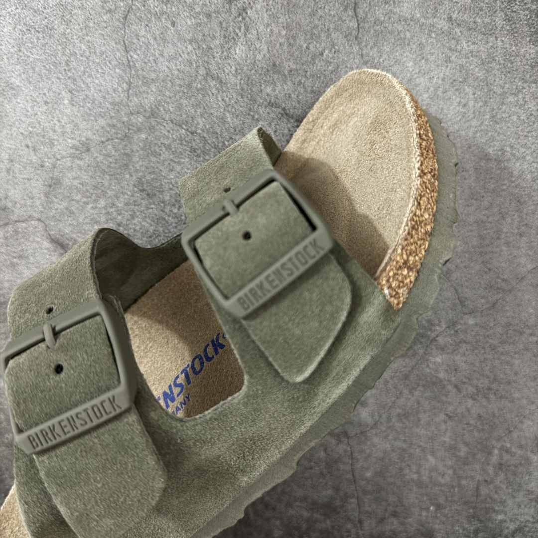 图片[6]-【H版纯原】 Birkenstock Boston 博肯/勃肯 系列上架 牛皮绒面革平底复古软木休闲鞋 二字拖鞋 配色：橄榄绿 1029790 真正软木塞大底 品质细节领先市场版本 原产品质 采用质地柔软进口牛皮绒面革 无刺鼻异味 中底搭载缓震软木橡胶 进口头层牛皮 原版开模/版型/材质/细节遵循ZP工艺！ 市售顶级不吹文案 尺码：35-45-选品中心