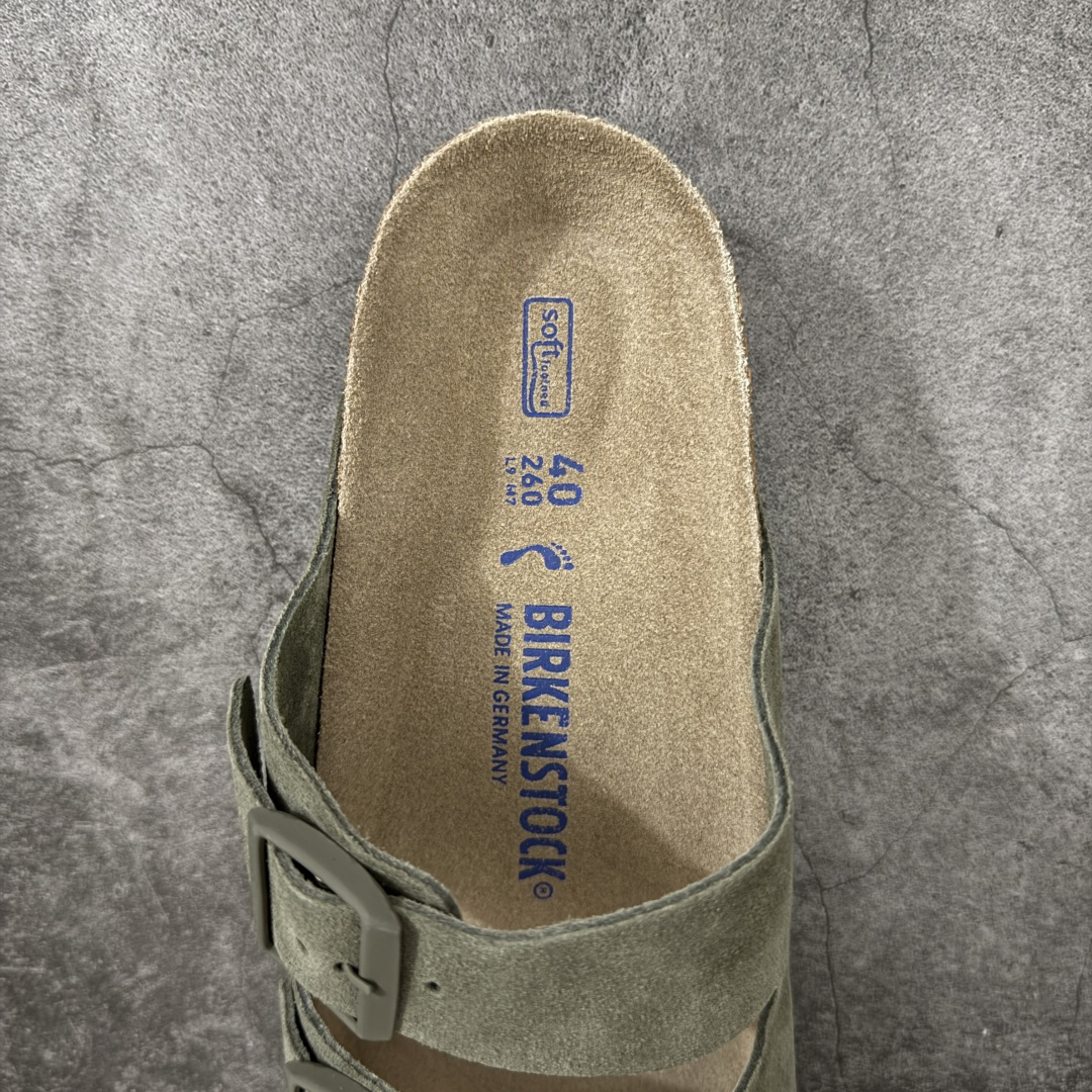 图片[8]-【H版纯原】 Birkenstock Boston 博肯/勃肯 系列上架 牛皮绒面革平底复古软木休闲鞋 二字拖鞋 配色：橄榄绿 1029790 真正软木塞大底 品质细节领先市场版本 原产品质 采用质地柔软进口牛皮绒面革 无刺鼻异味 中底搭载缓震软木橡胶 进口头层牛皮 原版开模/版型/材质/细节遵循ZP工艺！ 市售顶级不吹文案 尺码：35-45-选品中心