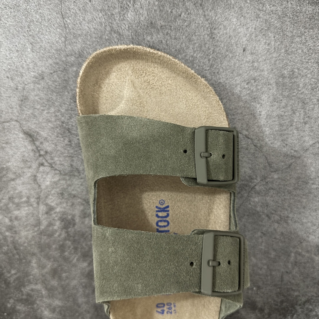 图片[5]-【H版纯原】 Birkenstock Boston 博肯/勃肯 系列上架 牛皮绒面革平底复古软木休闲鞋 二字拖鞋 配色：橄榄绿 1029790 真正软木塞大底 品质细节领先市场版本 原产品质 采用质地柔软进口牛皮绒面革 无刺鼻异味 中底搭载缓震软木橡胶 进口头层牛皮 原版开模/版型/材质/细节遵循ZP工艺！ 市售顶级不吹文案 尺码：35-45-选品中心