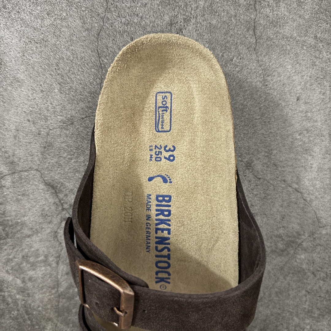 图片[8]-【H版纯原】 Birkenstock Boston 博肯/勃肯 系列上架 牛皮绒面革平底复古软木休闲鞋 二字拖鞋 配色：巧色 1029790 真正软木塞大底 品质细节领先市场版本 原产品质 采用质地柔软进口牛皮绒面革 无刺鼻异味 中底搭载缓震软木橡胶 进口头层牛皮 原版开模/版型/材质/细节遵循ZP工艺！ 市售顶级不吹文案 尺码：35-45-选品中心