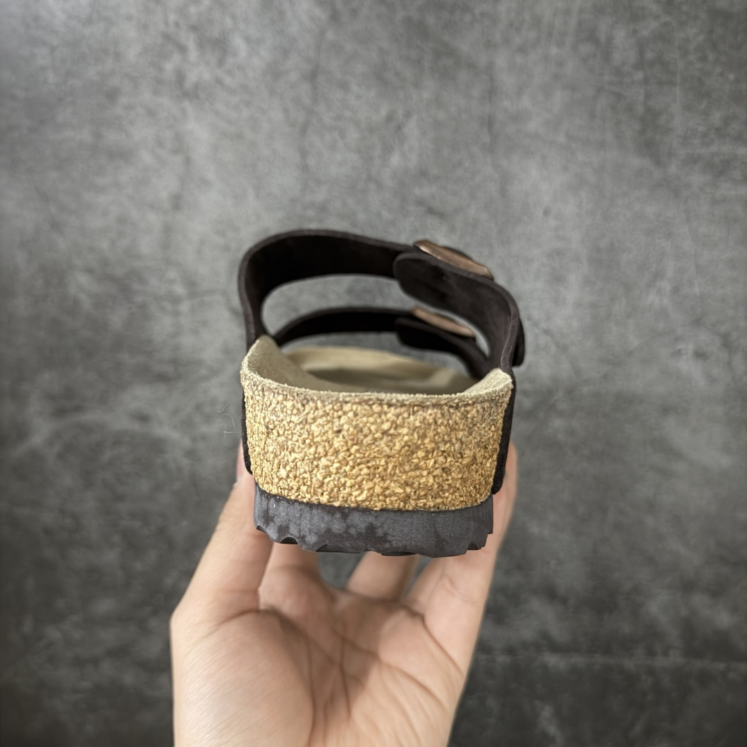 图片[4]-【H版纯原】 Birkenstock Boston 博肯/勃肯 系列上架 牛皮绒面革平底复古软木休闲鞋 二字拖鞋 配色：巧色 1029790 真正软木塞大底 品质细节领先市场版本 原产品质 采用质地柔软进口牛皮绒面革 无刺鼻异味 中底搭载缓震软木橡胶 进口头层牛皮 原版开模/版型/材质/细节遵循ZP工艺！ 市售顶级不吹文案 尺码：35-45-选品中心