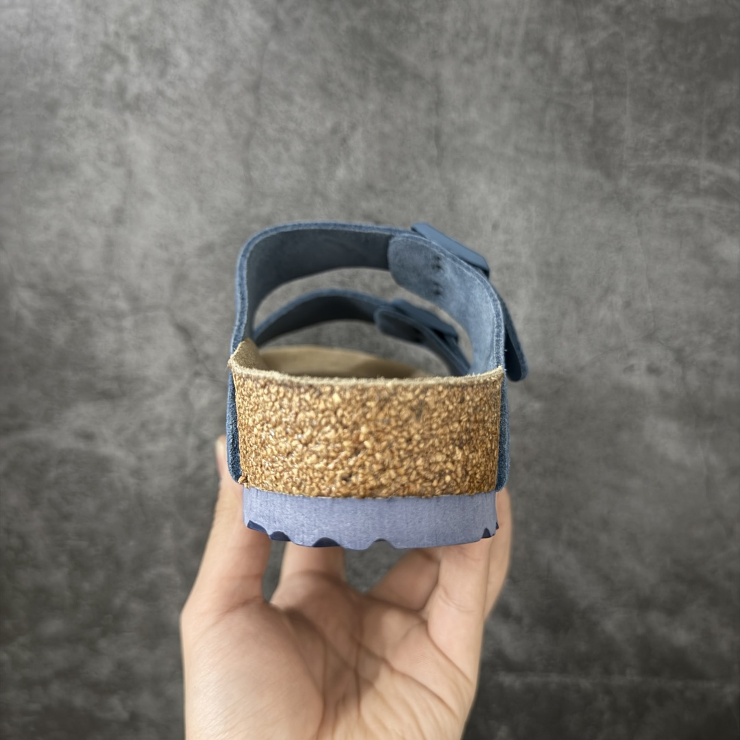 图片[4]-【H版纯原】 Birkenstock Boston 博肯/勃肯 系列上架 牛皮绒面革平底复古软木休闲鞋 二字拖鞋 配色：原力蓝 1029790 真正软木塞大底 品质细节领先市场版本 原产品质 采用质地柔软进口牛皮绒面革 无刺鼻异味 中底搭载缓震软木橡胶 进口头层牛皮 原版开模/版型/材质/细节遵循ZP工艺！ 市售顶级不吹文案 尺码：35-45-选品中心