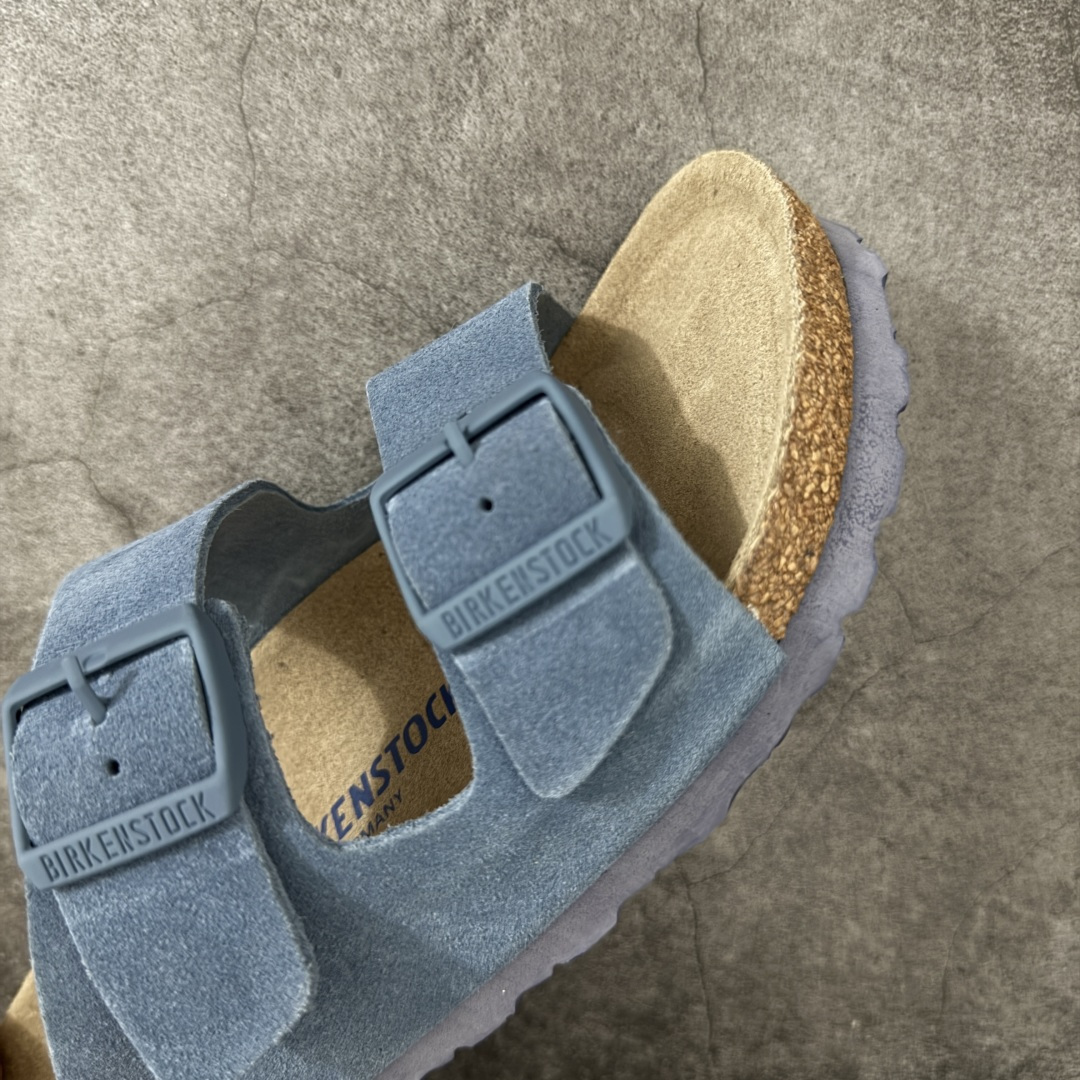 图片[6]-【H版纯原】 Birkenstock Boston 博肯/勃肯 系列上架 牛皮绒面革平底复古软木休闲鞋 二字拖鞋 配色：原力蓝 1029790 真正软木塞大底 品质细节领先市场版本 原产品质 采用质地柔软进口牛皮绒面革 无刺鼻异味 中底搭载缓震软木橡胶 进口头层牛皮 原版开模/版型/材质/细节遵循ZP工艺！ 市售顶级不吹文案 尺码：35-45-选品中心