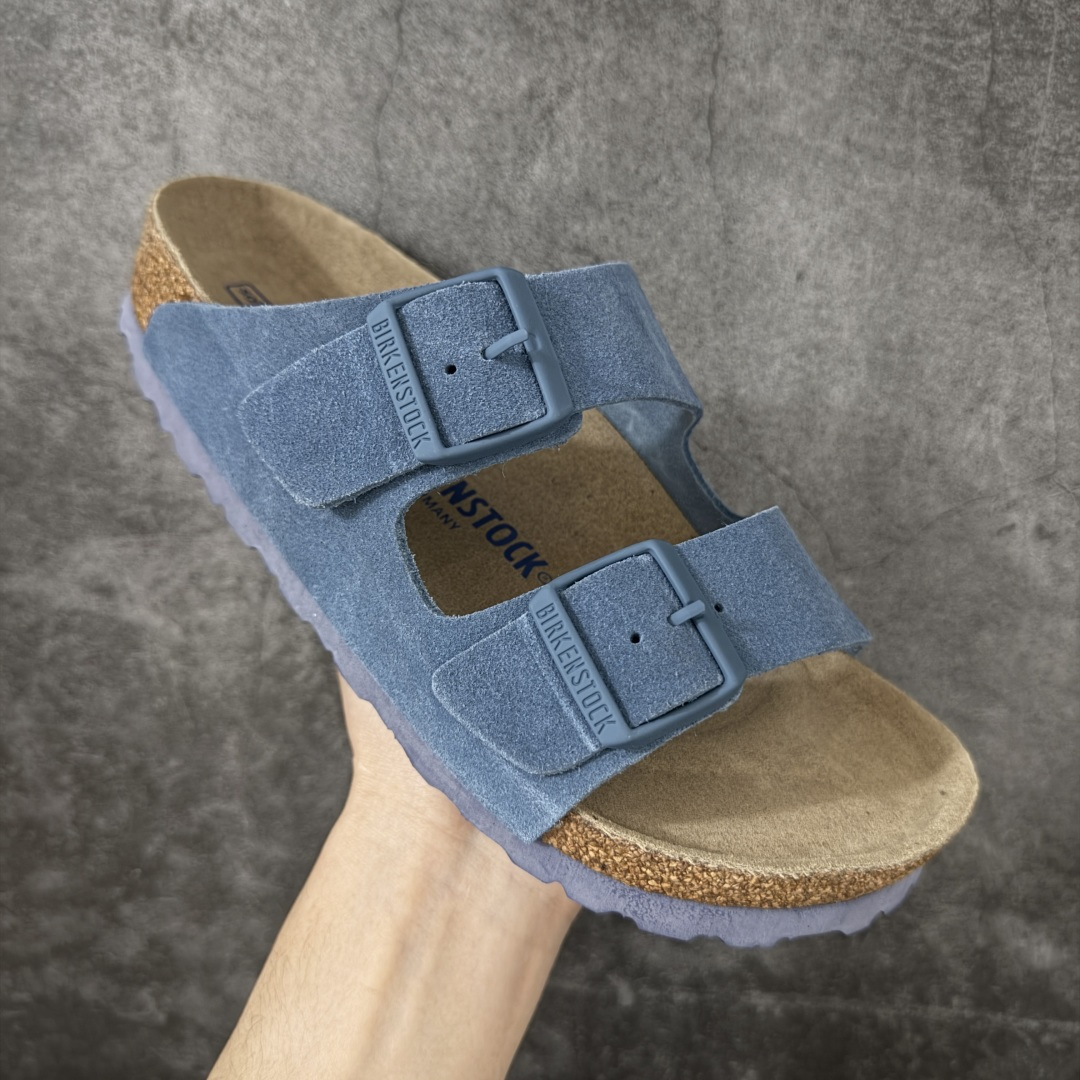 图片[3]-【H版纯原】 Birkenstock Boston 博肯/勃肯 系列上架 牛皮绒面革平底复古软木休闲鞋 二字拖鞋 配色：原力蓝 1029790 真正软木塞大底 品质细节领先市场版本 原产品质 采用质地柔软进口牛皮绒面革 无刺鼻异味 中底搭载缓震软木橡胶 进口头层牛皮 原版开模/版型/材质/细节遵循ZP工艺！ 市售顶级不吹文案 尺码：35-45-选品中心