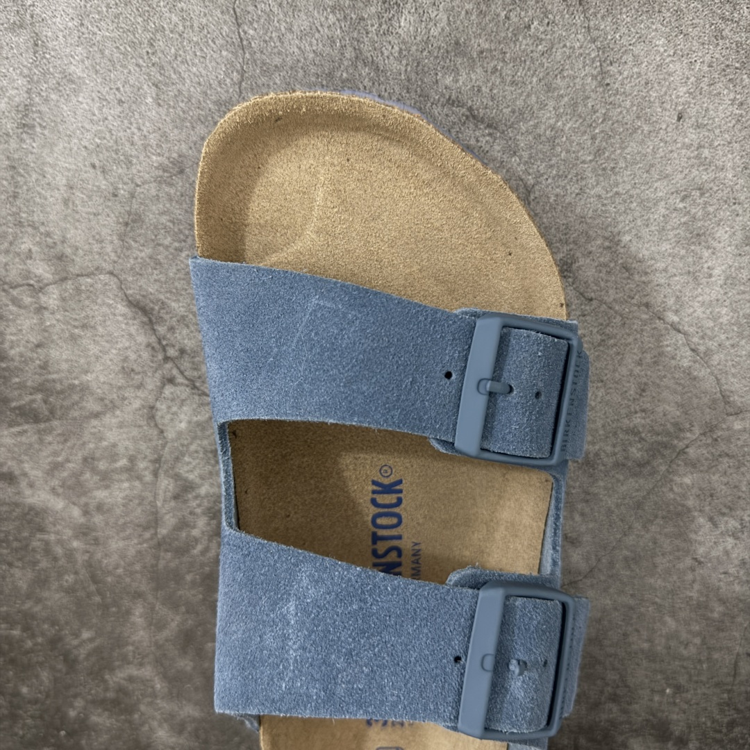 图片[5]-【H版纯原】 Birkenstock Boston 博肯/勃肯 系列上架 牛皮绒面革平底复古软木休闲鞋 二字拖鞋 配色：原力蓝 1029790 真正软木塞大底 品质细节领先市场版本 原产品质 采用质地柔软进口牛皮绒面革 无刺鼻异味 中底搭载缓震软木橡胶 进口头层牛皮 原版开模/版型/材质/细节遵循ZP工艺！ 市售顶级不吹文案 尺码：35-45-选品中心