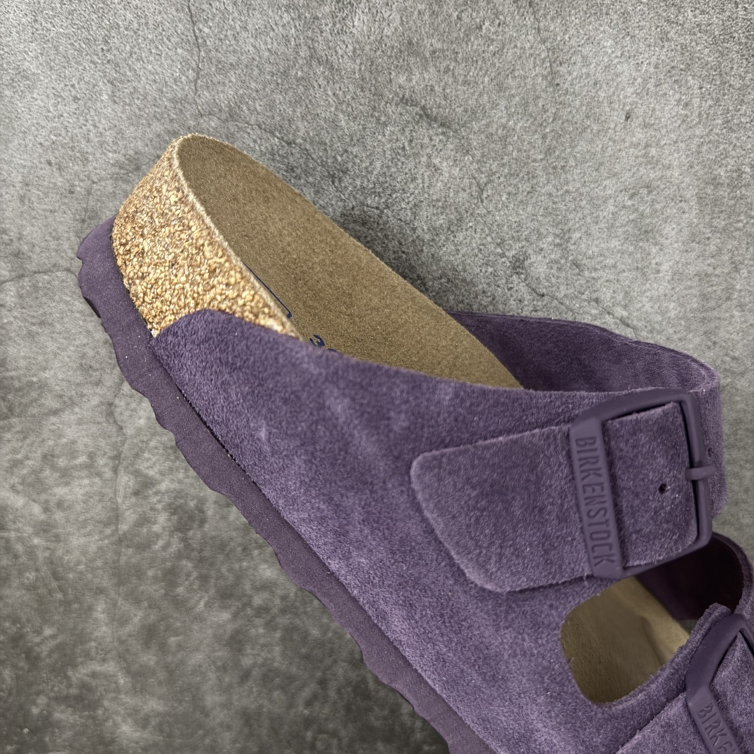图片[7]-【H版纯原】 Birkenstock Boston 博肯/勃肯 系列上架 牛皮绒面革平底复古软木休闲鞋 二字拖鞋 配色：葡萄紫 1029790 真正软木塞大底 品质细节领先市场版本 原产品质 采用质地柔软进口牛皮绒面革 无刺鼻异味 中底搭载缓震软木橡胶 进口头层牛皮 原版开模/版型/材质/细节遵循ZP工艺！ 市售顶级不吹文案 尺码：35-45-选品中心