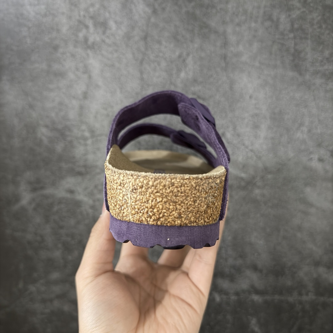 图片[4]-【H版纯原】 Birkenstock Boston 博肯/勃肯 系列上架 牛皮绒面革平底复古软木休闲鞋 二字拖鞋 配色：葡萄紫 1029790 真正软木塞大底 品质细节领先市场版本 原产品质 采用质地柔软进口牛皮绒面革 无刺鼻异味 中底搭载缓震软木橡胶 进口头层牛皮 原版开模/版型/材质/细节遵循ZP工艺！ 市售顶级不吹文案 尺码：35-45-选品中心