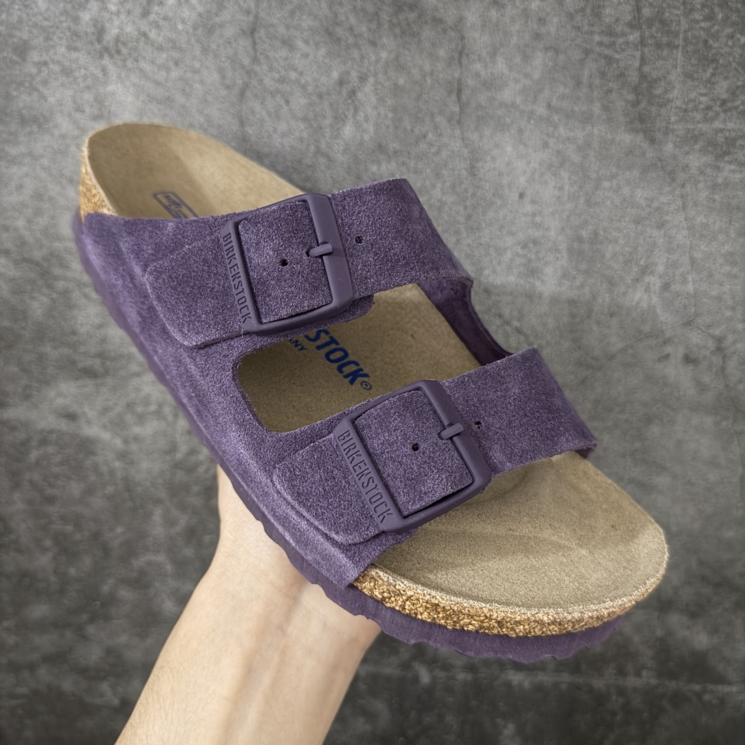 图片[3]-【H版纯原】 Birkenstock Boston 博肯/勃肯 系列上架 牛皮绒面革平底复古软木休闲鞋 二字拖鞋 配色：葡萄紫 1029790 真正软木塞大底 品质细节领先市场版本 原产品质 采用质地柔软进口牛皮绒面革 无刺鼻异味 中底搭载缓震软木橡胶 进口头层牛皮 原版开模/版型/材质/细节遵循ZP工艺！ 市售顶级不吹文案 尺码：35-45-选品中心