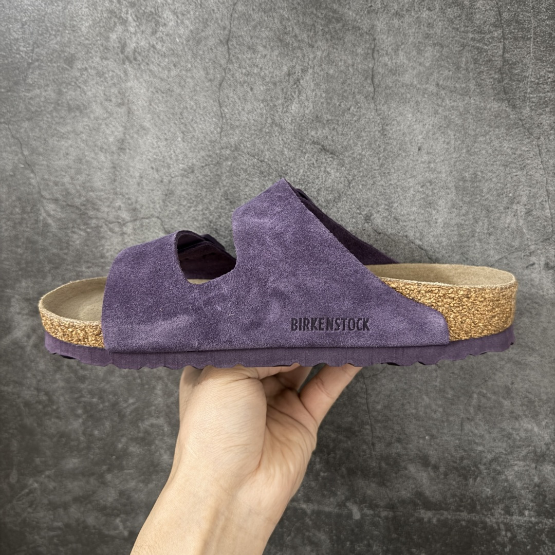 图片[2]-【H版纯原】 Birkenstock Boston 博肯/勃肯 系列上架 牛皮绒面革平底复古软木休闲鞋 二字拖鞋 配色：葡萄紫 1029790 真正软木塞大底 品质细节领先市场版本 原产品质 采用质地柔软进口牛皮绒面革 无刺鼻异味 中底搭载缓震软木橡胶 进口头层牛皮 原版开模/版型/材质/细节遵循ZP工艺！ 市售顶级不吹文案 尺码：35-45-选品中心