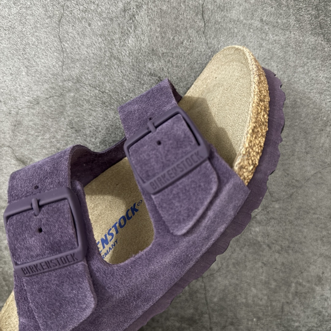图片[6]-【H版纯原】 Birkenstock Boston 博肯/勃肯 系列上架 牛皮绒面革平底复古软木休闲鞋 二字拖鞋 配色：葡萄紫 1029790 真正软木塞大底 品质细节领先市场版本 原产品质 采用质地柔软进口牛皮绒面革 无刺鼻异味 中底搭载缓震软木橡胶 进口头层牛皮 原版开模/版型/材质/细节遵循ZP工艺！ 市售顶级不吹文案 尺码：35-45-选品中心