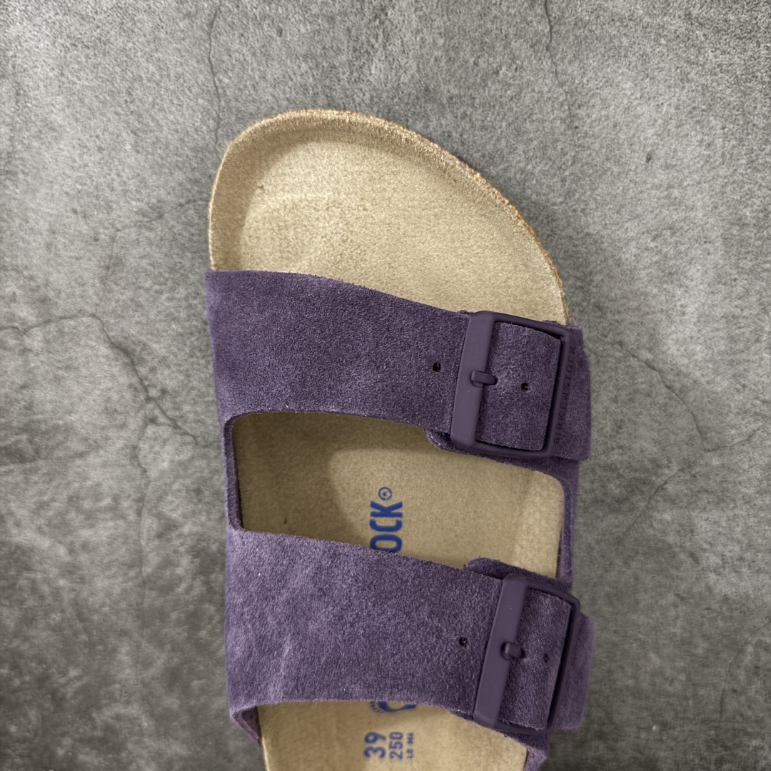 图片[5]-【H版纯原】 Birkenstock Boston 博肯/勃肯 系列上架 牛皮绒面革平底复古软木休闲鞋 二字拖鞋 配色：葡萄紫 1029790 真正软木塞大底 品质细节领先市场版本 原产品质 采用质地柔软进口牛皮绒面革 无刺鼻异味 中底搭载缓震软木橡胶 进口头层牛皮 原版开模/版型/材质/细节遵循ZP工艺！ 市售顶级不吹文案 尺码：35-45-选品中心