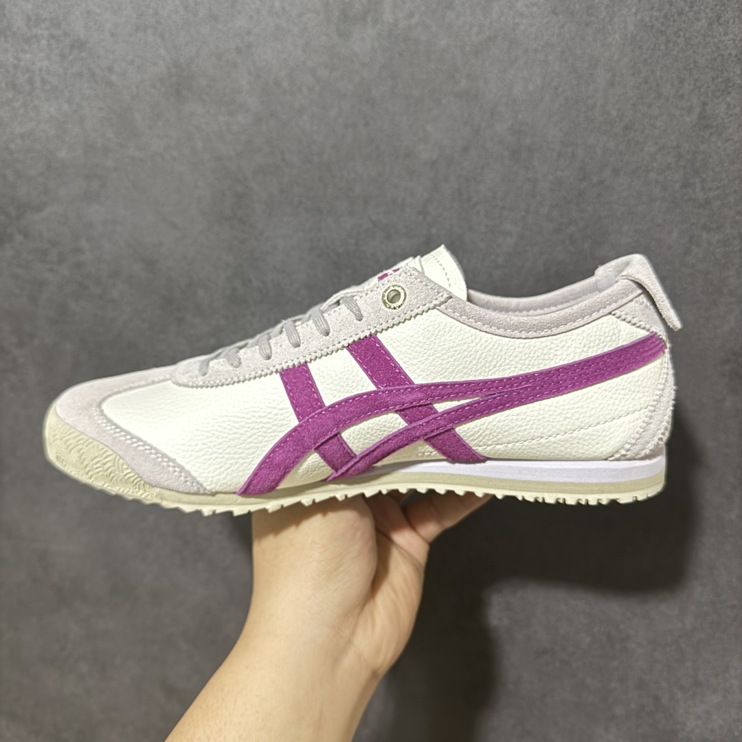 图片[2]-【公司级】Onitsuka Tiger MEXICO 66 SD百搭单品板鞋 MEXICO 66是鬼冢虎旗下最经典的款式，李小龙最喜欢的一款训练鞋休闲鞋！鞋身特有的虎爪造型LOGO，辨识度非常高！更是由偶像明星李宇春等人代言，成为越来越流行的休闲鞋选择 货号：1183C015-106 尺码：36 37 38 39 40.5 41.5 42 43.5 44 45 编码：FSB220230-选品中心