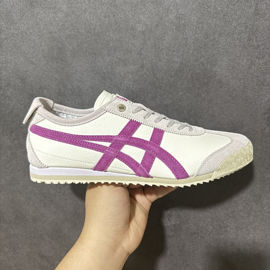 【公司级】Onitsuka Tiger MEXICO 66 SD百搭单品板鞋 MEXICO 66是鬼冢虎旗下最经典的款式，李小龙最喜欢的一款训练鞋休闲鞋！鞋身特有的虎爪造型LOGO，辨识度非常高！更是由偶像明星李宇春等人代言，成为越来越流行的休闲鞋选择 货号：1183C015-106 尺码：36 37 38 39 40.5 41.5 42 43.5 44 45 编码：FSB220230-选品中心