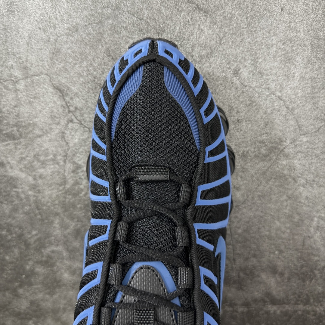 图片[5]-【Max纯原版】原版开发 Nike Shox TL系列 黑蓝盒子色 IH1338-002 NK Shox TL系列 复古舒适百搭防滑耐磨低邦柱形气垫休闲跑步鞋 鞋面采用了轻质化的材料打造，搭载鞋带系带系统以及鞋舌部分的特殊控制模块，科技感十足；采用透气纺织品和网眼鞋面与标志性的Nike Shox技术，同时提供更轻盈的感觉和大胆的外观；鞋身大面积采用织物与皮革材质拼接设计，搭配Dri-FITz透气网面，透气性拉满不闷脚。中底前掌搭载Air Max科技，后掌配置Shoxy缓震气柱，前掌气垫提供灵敏回弹，中底的气柱设计也很加分，外观上科技感十足；设计彰显个性，复古造型适配多种穿搭风格。 尺码：39 40 40.5 41 42 42.5 43 44 44.5 45 45.5 46 46.5 47.5-选品中心