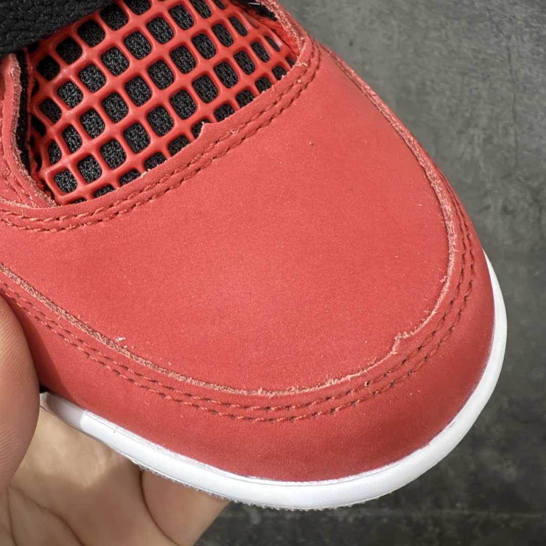 图片[6]-【原厂版】Air Jordan 4 Retro AJ4 2026复刻公牛红黑 FQ8138-600 全新升级改良 原鞋原楦原纸板同源开发 完美呈现乔4的版型 内侧正确双色网格 还原细节 原厂皮料 正确气垫颜色 正确网格工艺 正确拉帮工艺 全鞋原装材料制作 原档案原模具打造 支持全方位与正品对比 尺码：40-47.5-选品中心