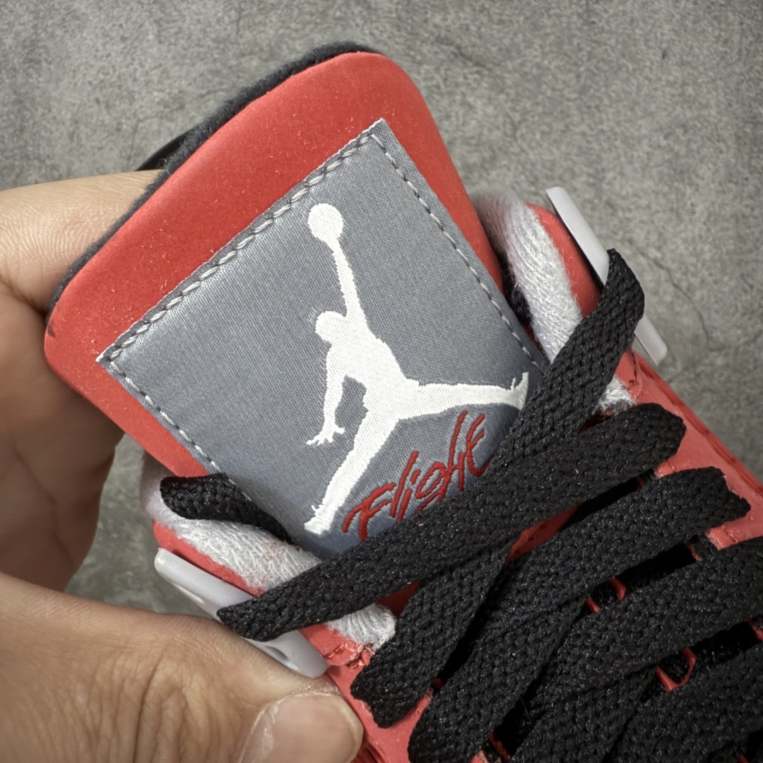 图片[7]-【原厂版】Air Jordan 4 Retro AJ4 2026复刻公牛红黑 FQ8138-600 全新升级改良 原鞋原楦原纸板同源开发 完美呈现乔4的版型 内侧正确双色网格 还原细节 原厂皮料 正确气垫颜色 正确网格工艺 正确拉帮工艺 全鞋原装材料制作 原档案原模具打造 支持全方位与正品对比 尺码：40-47.5-选品中心