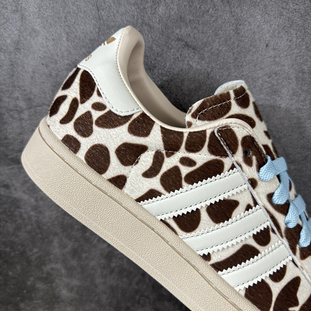 图片[7]-【GX版本】Adidas Original Superstar 2 \”Paris\” 阿迪达斯 低帮 男女同款 贝壳头2代防滑耐磨轻便低邦板鞋 鞋身整体以豹纹状皮革打造，搭配经典米色贝壳头，鞋身两侧经典锯齿三条杠Logo采用白色点缀，蓝色鞋带，后跟装饰片辅以金色烫印logo，最后以米色大底完善整体设计收尾。整体时尚耀眼。 货号：KH9031 尺码：35¹/₃ 36 36²/₃ 37¹/₃ 38 38²/₃ 39¹/₃ 40 40²/₃ 41¹/₃ 42 42²/₃ 43¹/₃ 44 44²/₃ 45¹/₃-莆田鞋