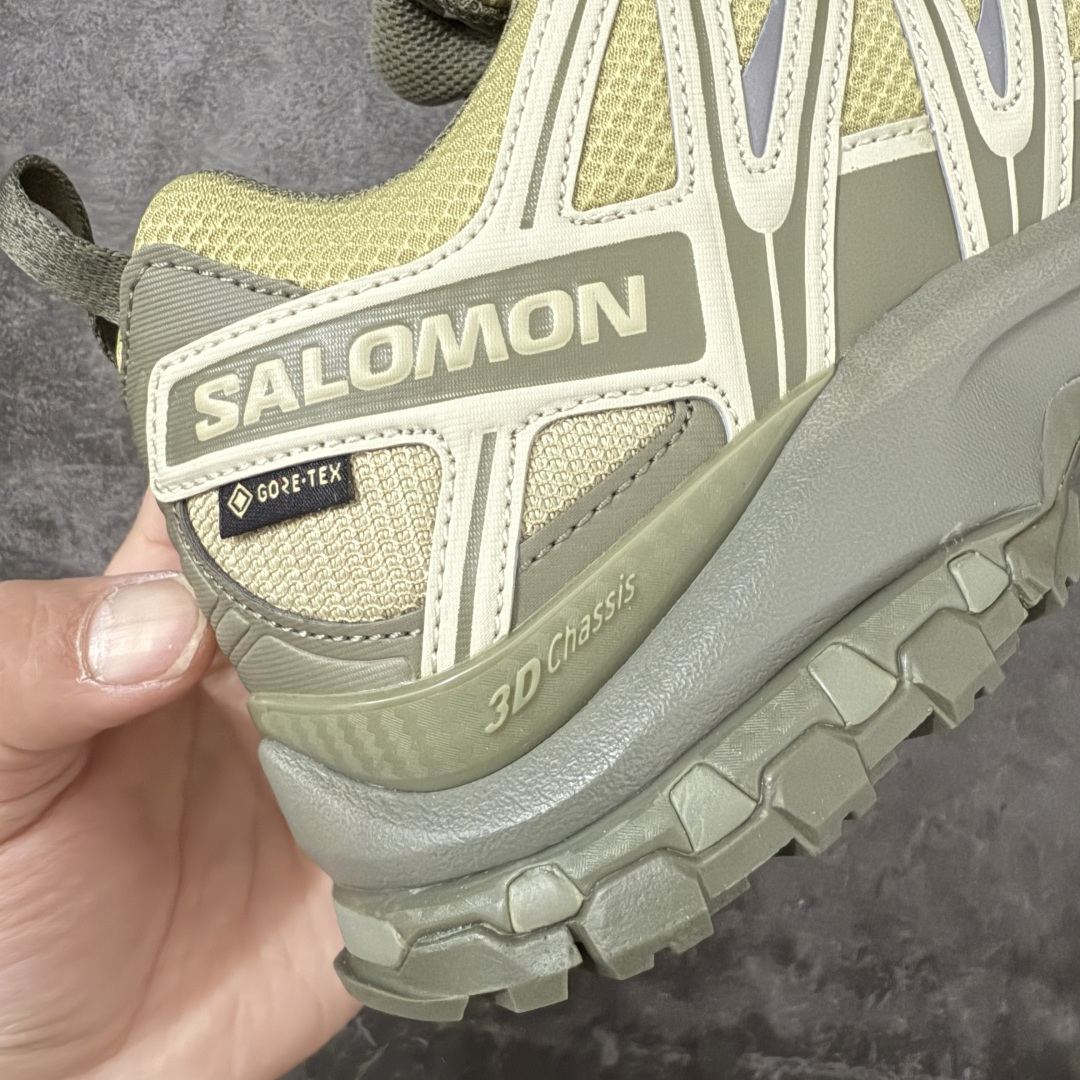 图片[3]-【666版本】SALOMON 萨洛蒙 XA PRO 3D 户外运动 网布减震防滑透气 低帮跑步鞋 男女同款 防水绿色 477316 全新品质 巅峰之作 所有配色均购物原版拆解1：1开发 原材料打造 非市场公版便宜货 私模大底 清洁度比市场所有版本都高 全套原纸板楦头开发 原厂网布配套 确保原汁原味 完美呈现版型 原档数据独家私模五层组合大底 男女鞋同步官方开发至46 原装Ortholite轻量化鞋垫 中底布带钢印编号 原厂TPU锁扣 进口港宝加持 后跟自然饱满 还原公司包裹性 鞋面采用SENSIFT贴合技术 全方位贴合包裹脚型 鞋跟部鞋底牵引设计 提供强大的抓地性能 更适应野外崎岖不平的道路 其3D ADVANCED CHASSIS底盘 材料轻量大化 钉齿设计更具稳定性 防护性 鞋底易磨损区运用CONTAGRIP高耐磨材料 应对城市硬质路面长距离跑考验 尺码：36 36.5 37.5 38 38.5 39 40 40.5 41 42 42.5 43 44 45 46-莆田鞋