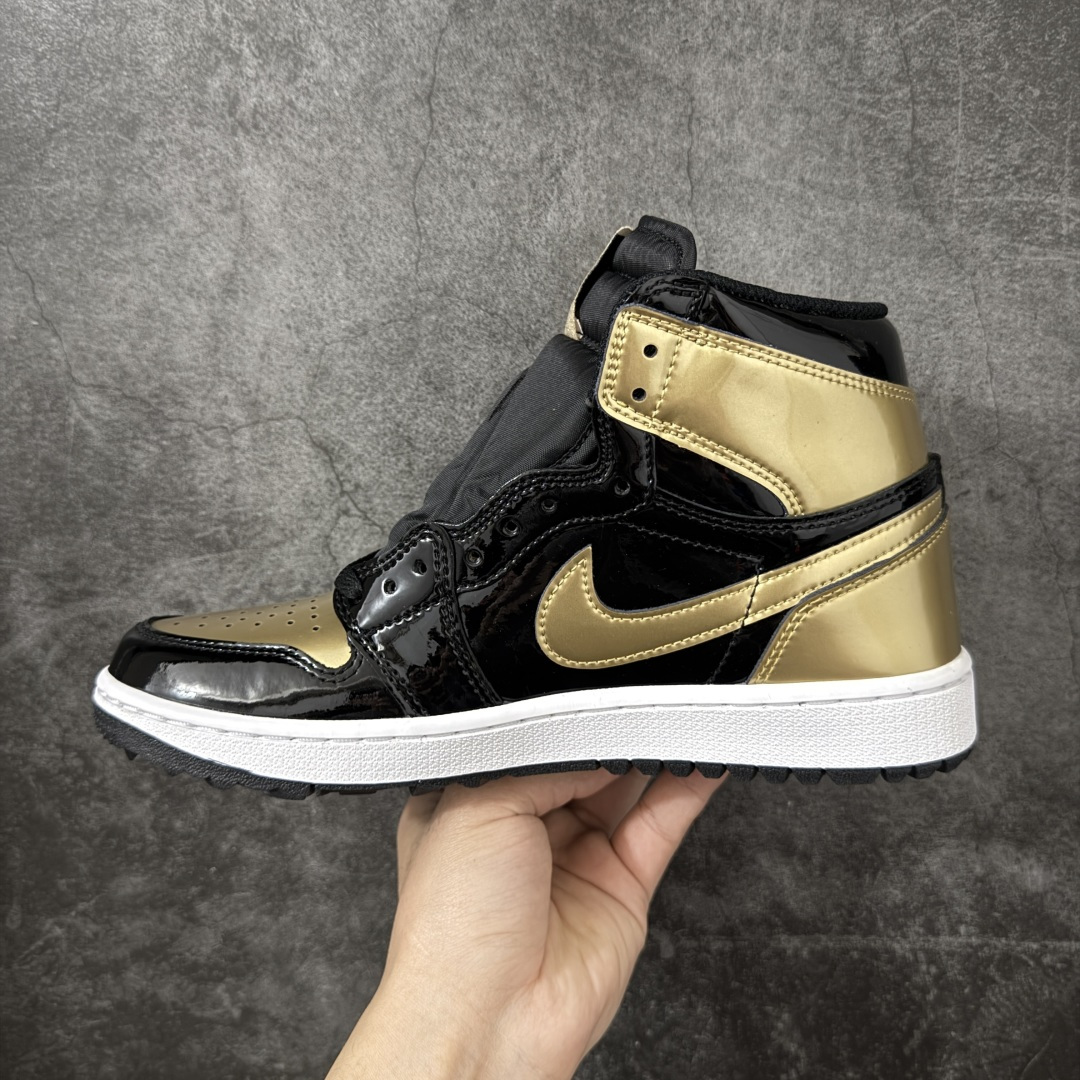 图片[2]-【H11纯原】Jordan Air Jordan 1 High Golf “Gold Toe”黑白金 货号：DQ0660-002 尺码：35.5 36 36.5 37.5 38 38.5 39 40 40.5 41 42 42.5 43 44 44.5 45 46 46.5 47.5 48 48.5-选品中心