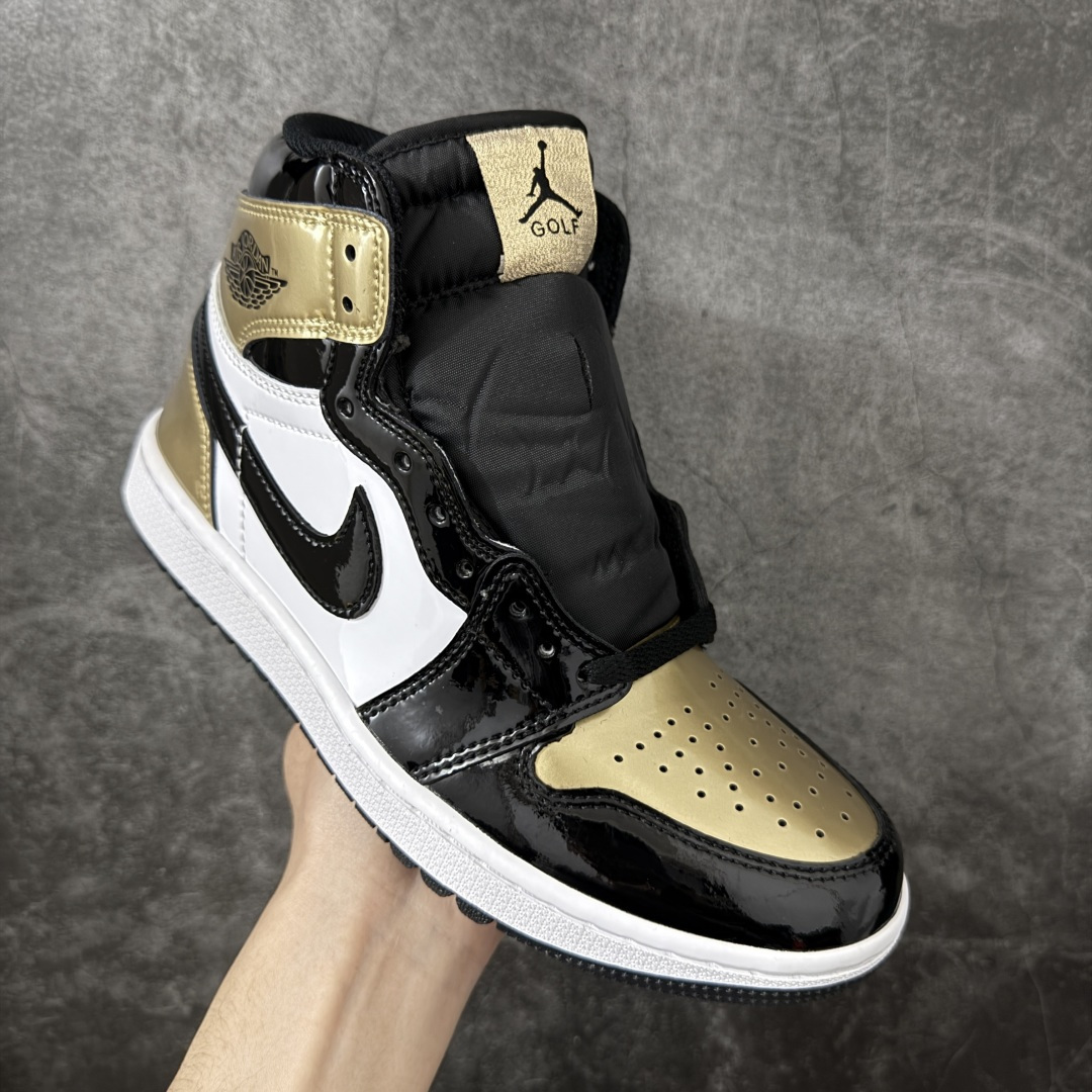 图片[3]-【H11纯原】Jordan Air Jordan 1 High Golf “Gold Toe”黑白金 货号：DQ0660-002 尺码：35.5 36 36.5 37.5 38 38.5 39 40 40.5 41 42 42.5 43 44 44.5 45 46 46.5 47.5 48 48.5-选品中心