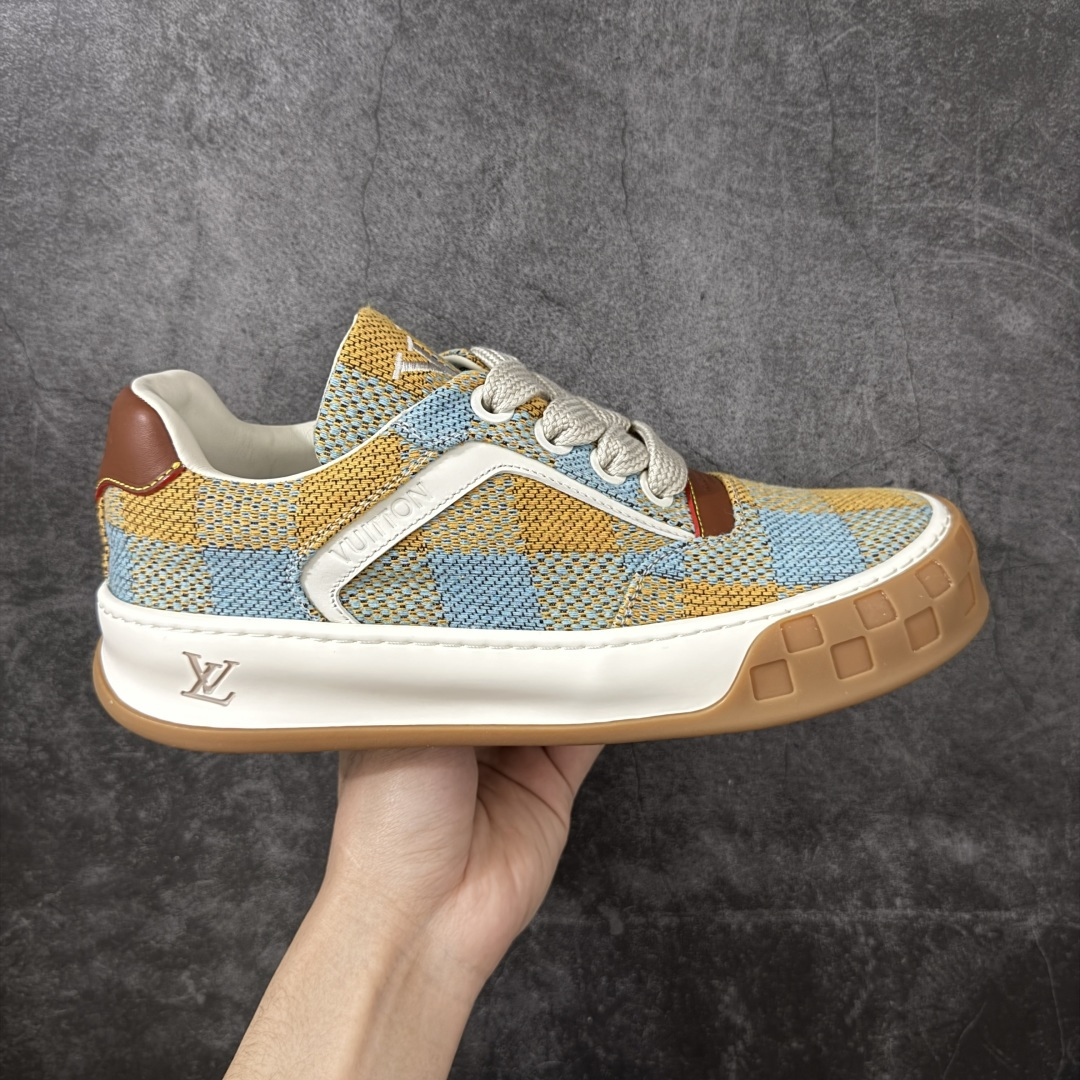 【YS纯原】LOUIS VUITTON Tilted 饼干鞋系列｜2026 早春全新上架 棋盘格饼干 新品抢先出货 LV 路易威登 Tilted Low Sneakers 男鞋｜广东原产｜市售顶级版本 ✦ 原版购入开发 ✦ 厚实抽屉式礼品鞋盒 ✦ 原装包装说明书＋防尘布袋 ✦ 双礼盒包装 法国巴黎百年奢侈品牌 LOUIS VUITTON 路易威登 尺码：36-45-选品中心