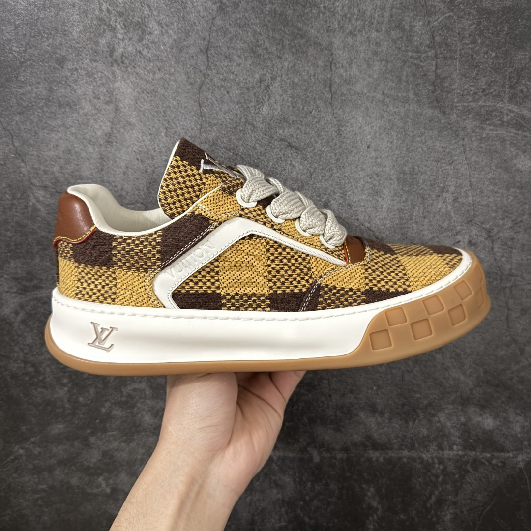 【YS纯原】LOUIS VUITTON Tilted 饼干鞋系列｜2026 早春全新上架 棋盘格饼干 新品抢先出货 LV 路易威登 Tilted Low Sneakers 男鞋｜广东原产｜市售顶级版本 ✦ 原版购入开发 ✦ 厚实抽屉式礼品鞋盒 ✦ 原装包装说明书＋防尘布袋 ✦ 双礼盒包装 法国巴黎百年奢侈品牌 LOUIS VUITTON 路易威登 尺码：36-45-选品中心