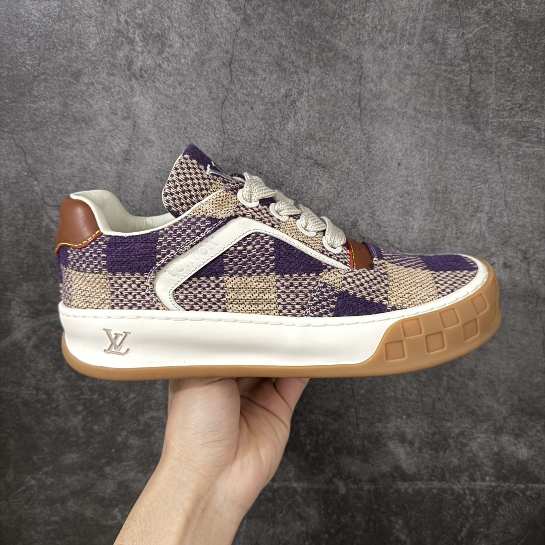 【YS纯原】LOUIS VUITTON Tilted 饼干鞋系列｜2026 早春全新上架 棋盘格饼干 新品抢先出货 LV 路易威登 Tilted Low Sneakers 男鞋｜广东原产｜市售顶级版本 ✦ 原版购入开发 ✦ 厚实抽屉式礼品鞋盒 ✦ 原装包装说明书＋防尘布袋 ✦ 双礼盒包装 法国巴黎百年奢侈品牌 LOUIS VUITTON 路易威登 尺码：36-45-选品中心