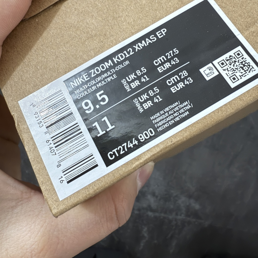 图片[10]-【DG版本】Nike Zoom KD12 Xmas 杜兰特12代 男子篮球鞋 该款采用全掌Zoom气垫 移除了中底布让这款鞋的力量反馈更为直接有力 鞋面采用多层轻质网面材料打造 鞋身变得轻盈又不失包裹性 货号：CT2744-900 尺码：40 40.5 41 42 42.5 43 44 45-选品中心
