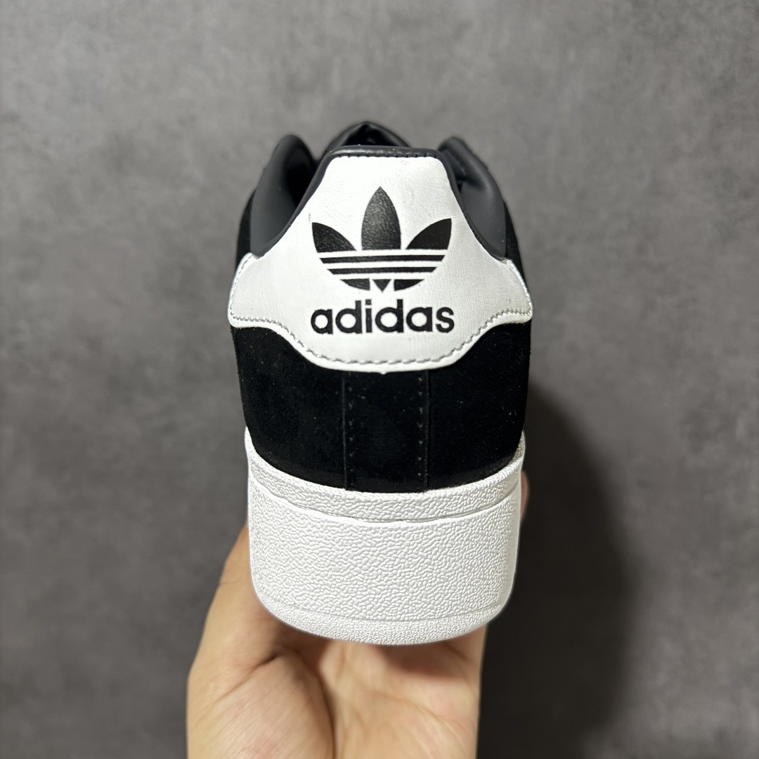 图片[4]-【公司级】阿迪达斯Adidas Superstar XLG 贝壳头厚底增高百搭休闲运动板鞋 原楦原纸版数据开发 采用头层皮革材质打造 翻毛黑白金标厚底 正确鞋垫 正确底模及扇贝头盖片 货号：ID4657 尺码：35-45（半）-选品中心