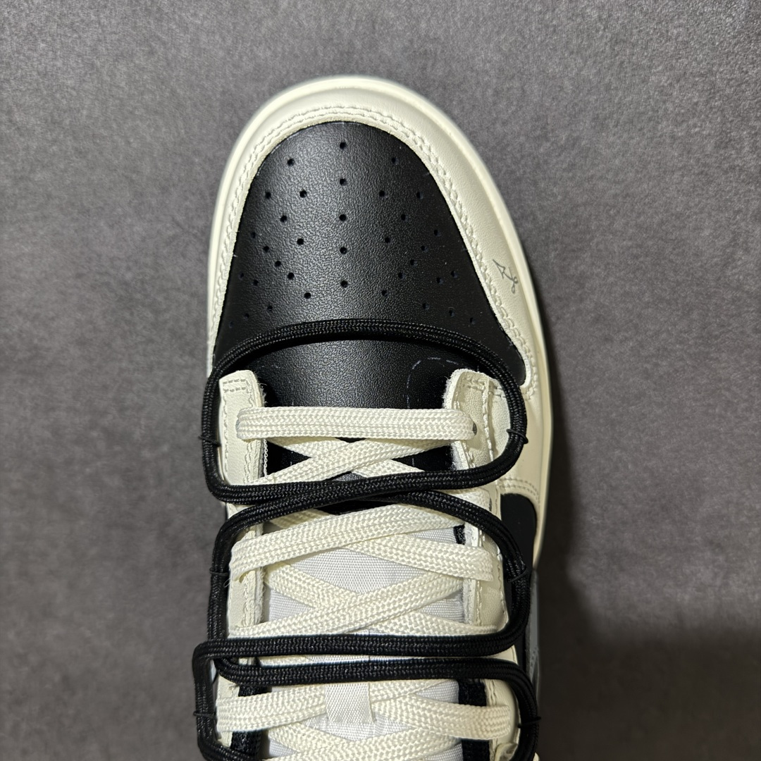 图片[5]-【定制版】Nike SB Dunk Low 绑带 周年高端定制 低帮休闲板鞋 HF5441-100  #定制鞋盒 大厂纯原品质出货 超高清洁度 皮料切割干净无任何毛边 细节完美   尺码：40 40.5 41 42 42.5 43 44 44.5 45 46-选品中心