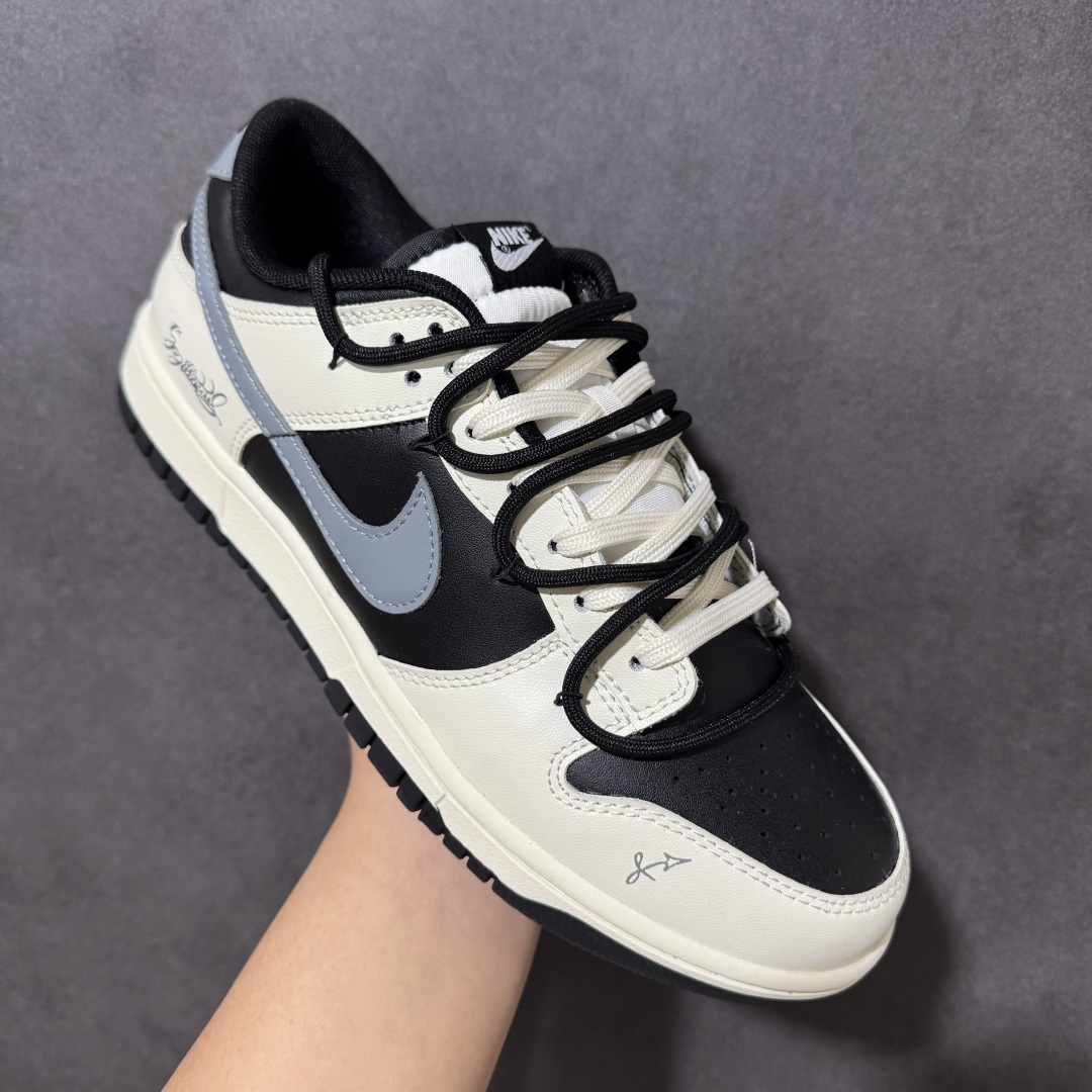 图片[3]-【定制版】Nike SB Dunk Low 绑带 周年高端定制 低帮休闲板鞋 HF5441-100  #定制鞋盒 大厂纯原品质出货 超高清洁度 皮料切割干净无任何毛边 细节完美   尺码：40 40.5 41 42 42.5 43 44 44.5 45 46-选品中心