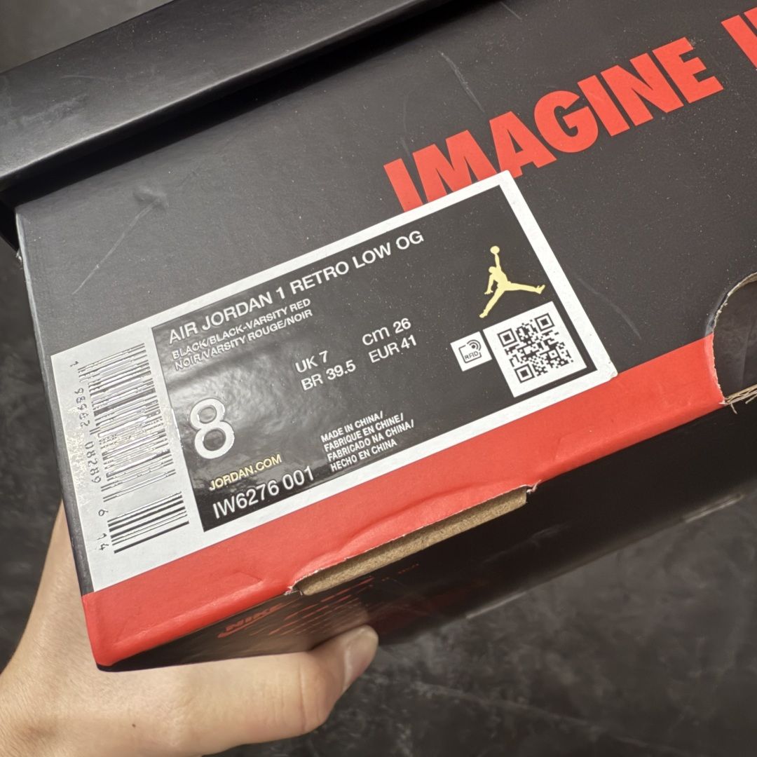 图片[11]-【PK纯原版】Nike AIR JORDAN I RETRO LOW OG AJ1乔1低帮休闲板鞋 后跟XX 同步官方配色 升级原楦原档案数据开发纸版楦型 采用原厂纳帕头层皮革鞋面材质 全新底模完美品相清洁度及喷漆效果 货号：IW6276 001 尺码：40-47.5-选品中心