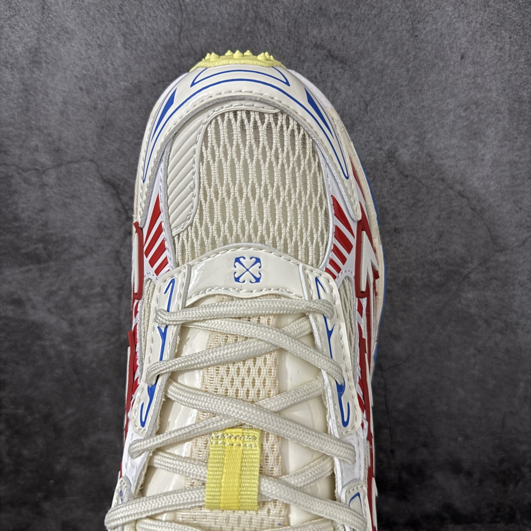 图片[5]-【纯原OK版本】Off-White OW最新款跑鞋 复古休闲鞋 百分百原盒正确版 原楦原纸板数据开发 4层分离大底#鞋面采用3d立体打印和多种材料拼接而成#防滑耐磨透气性轻便跑鞋 作为曾经爆火 并且定位奢潮领域的标志性品牌 Off-White 仍需要不断更新符合当下潮流时尚的复古运动鞋款，以期收获基本盘消费者的关注 此次更新的 Off-White 新款运动鞋将经典复古老爹鞋细节设计更加夸张化 并将标志性箭头设计置于显著位置 除此之外 整个系列的色彩搭配也可谓纷繁多样 总有一款适合你 尺码：36 37 38 39 40 41 42 43 44 45 46 47-选品中心