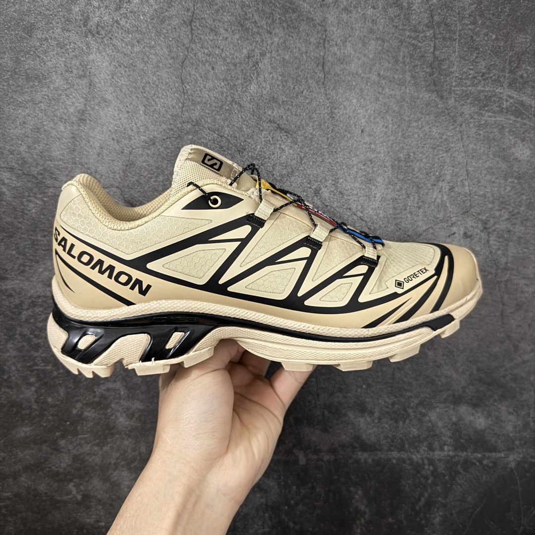 【外贸S版】 Salomon XT-6 GTX 防水款新配色 萨洛蒙复古潮流户外机能登山跑鞋 474455 此版实测试不防水 纯原外贸平台特供订单 最大做到46码 真尺码带半码 全套原纸板楦头开发 原汁原味完美版型 原档数据独家私模五层组合大底 原装Ortholite轻量化鞋垫 原厂TPU锁扣 进口港宝加持 后跟自然饱满 还原公司包裹性 尺码：36 36.5 37.5 38 38.5 39 40 40.5 41 42 42.5 43 44 44.5 45 46-选品中心
