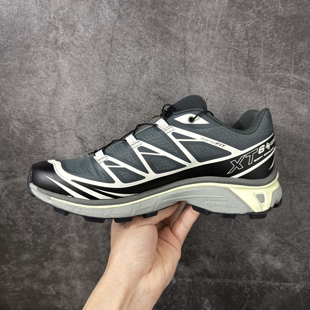 图片[2]-【外贸S版】 Salomon XT-6 GTX 防水款新配色 萨洛蒙复古潮流户外机能登山跑鞋 475813 此版实测试不防水 纯原外贸平台特供订单 最大做到46码 真尺码带半码 全套原纸板楦头开发 原汁原味完美版型 原档数据独家私模五层组合大底 原装Ortholite轻量化鞋垫 原厂TPU锁扣 进口港宝加持 后跟自然饱满 还原公司包裹性 尺码：36 36.5 37.5 38 38.5 39 40 40.5 41 42 42.5 43 44 44.5 45 46-选品中心